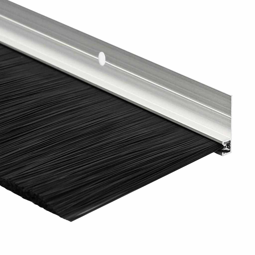 Schroefbare Deurborstelafsluitingen 2 pcs Zilver 100 cm is nu te koop bij PeponiXL, paradijselijk wonen!