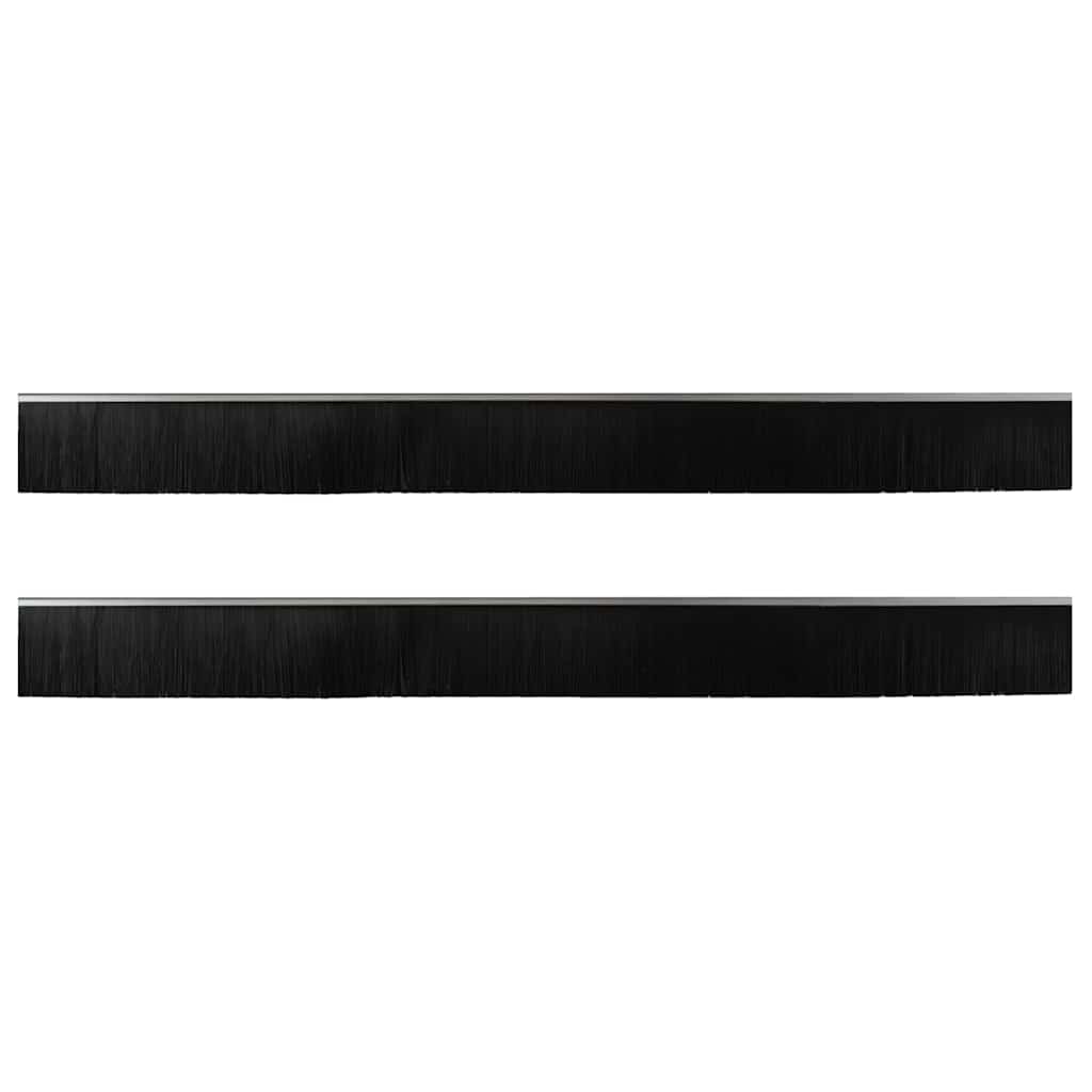 Schroefbare Deurborstelafsluitingen 2 pcs Zilver 100 cm is nu te koop bij PeponiXL, paradijselijk wonen!