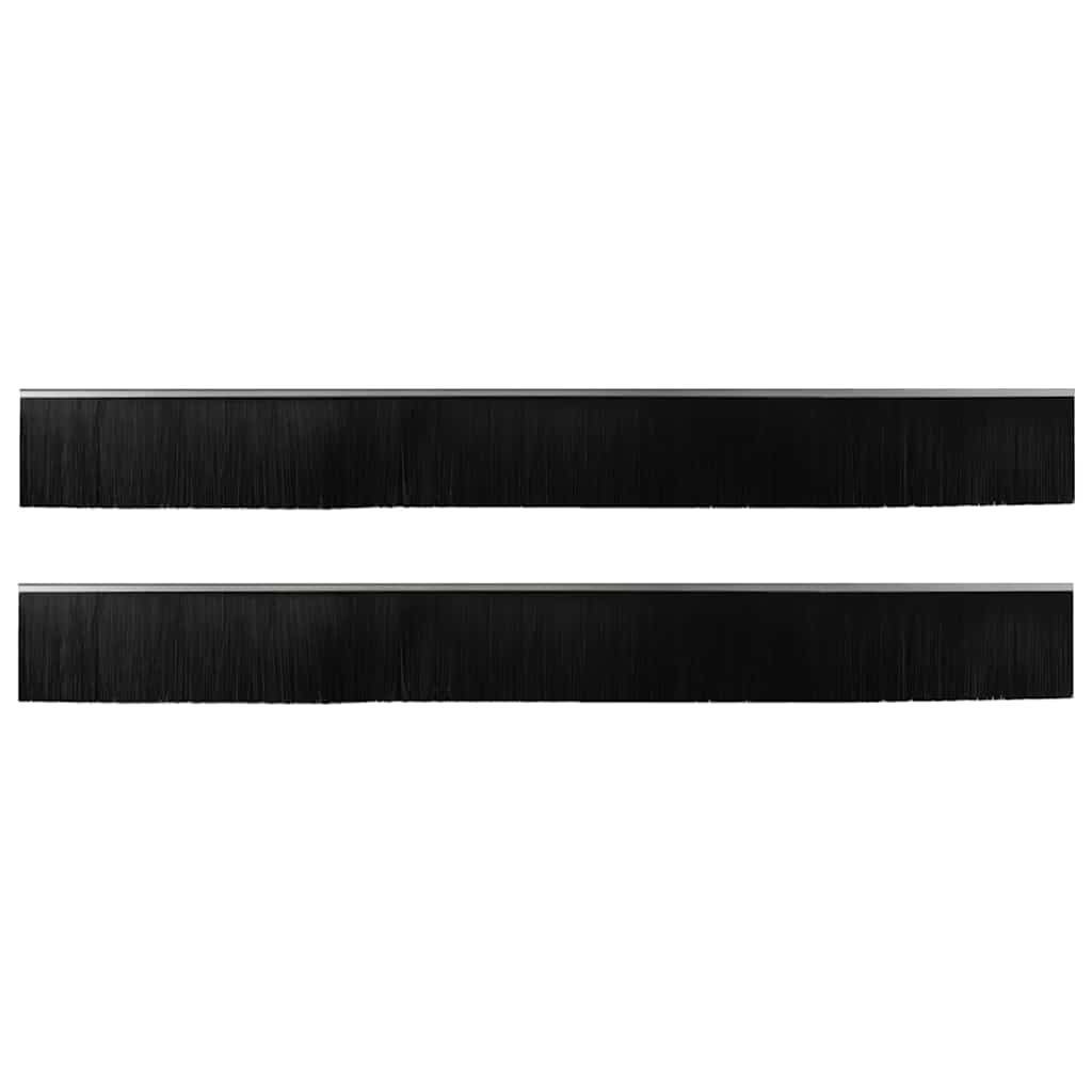 Schroefbare Deurborstelafsluitingen 2 pcs Zilver 100 cm is nu te koop bij PeponiXL, paradijselijk wonen!