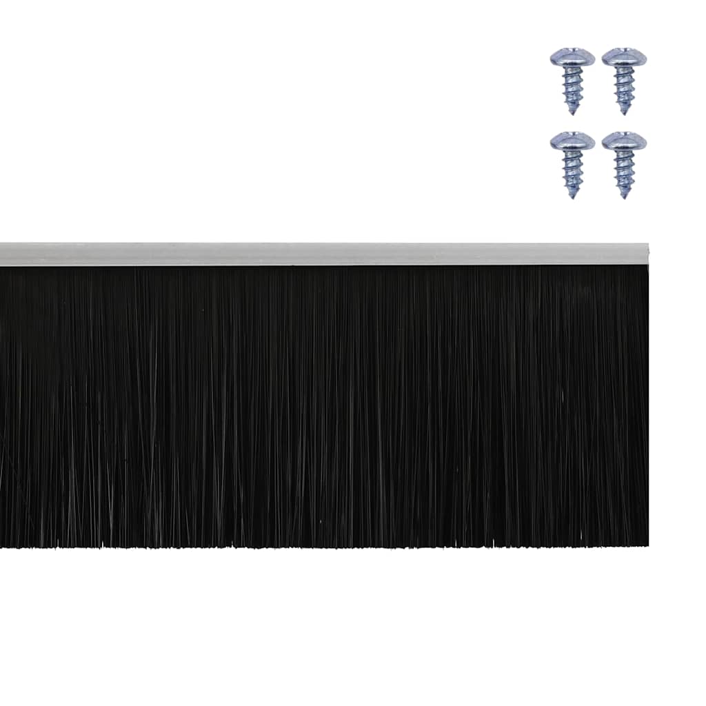 Schroefbare Deurborstelafsluitingen 6 pcs Zilver 100 cm is nu te koop bij PeponiXL, paradijselijk wonen!