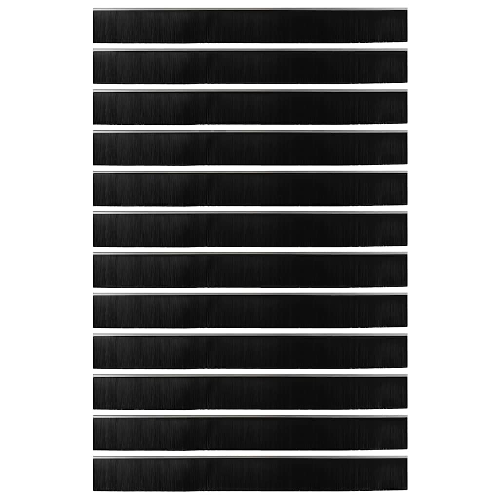 Schroefbare Deurborstelafsluitingen 12 pcs Zilver 100 cm is nu te koop bij PeponiXL, paradijselijk wonen!