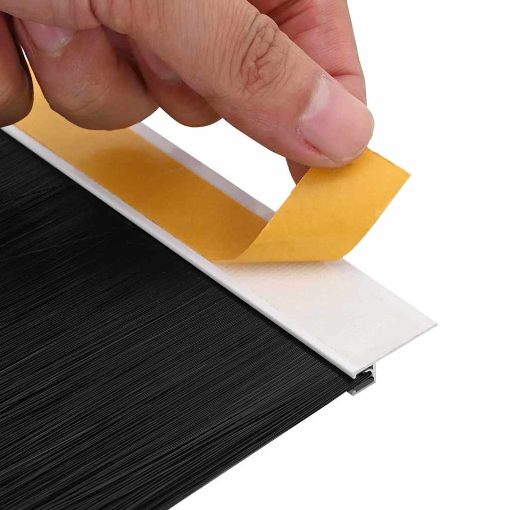 Zelfklevende Deurborstels 2 pcs Wit 100 cm Aluminium Legering is nu te koop bij PeponiXL, paradijselijk wonen!