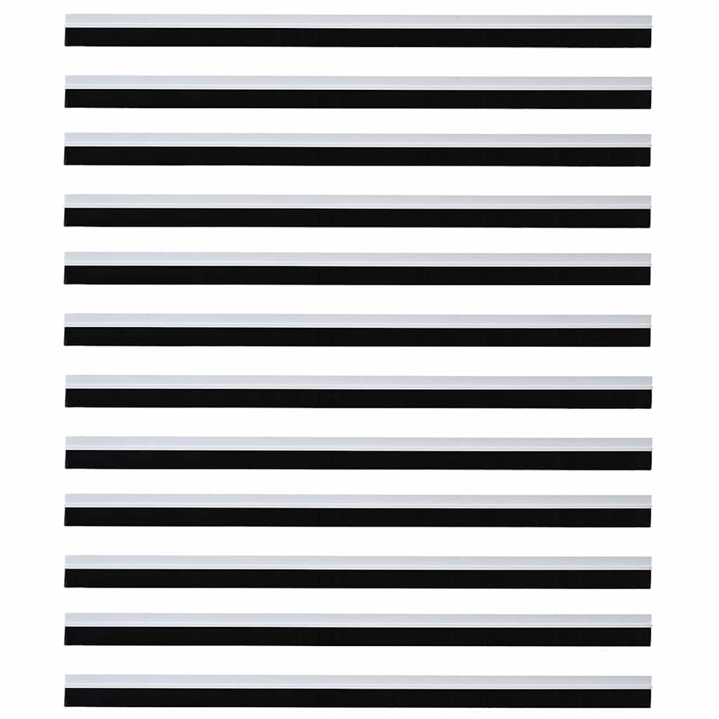 Zelfklevende Deurborstels 12 pcs Wit 100 cm Aluminium Legering is nu te koop bij PeponiXL, paradijselijk wonen!