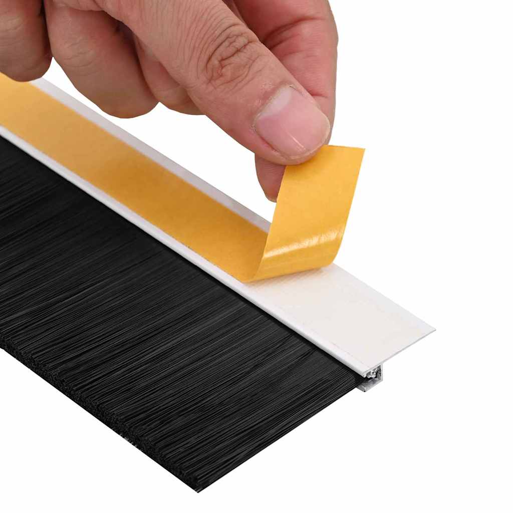 Zelfklevende Deurborstels 12 pcs Wit 100 cm Aluminium Legering is nu te koop bij PeponiXL, paradijselijk wonen!