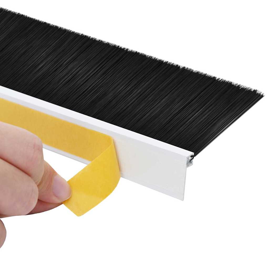 Zelfklevende Deurborstels 2 pcs Wit 100 cm Aluminium Legering is nu te koop bij PeponiXL, paradijselijk wonen!