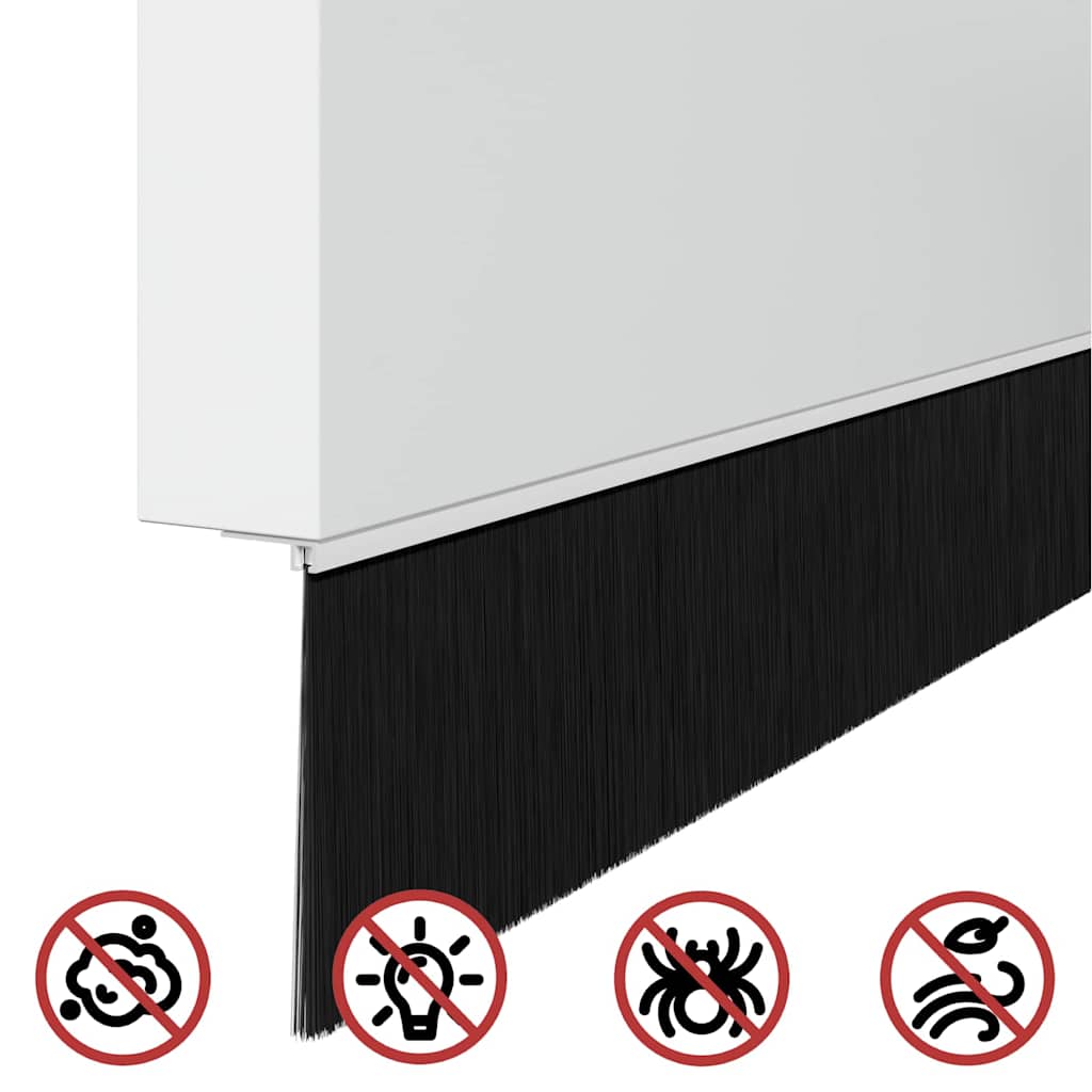 Zelfklevende Deurborstels 2 pcs Wit 100 cm Aluminium Legering is nu te koop bij PeponiXL, paradijselijk wonen!