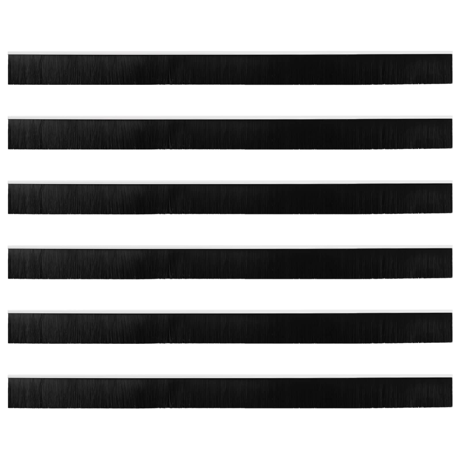 Zelfklevende Deurborstels 6 pcs Wit 100 cm Aluminium Legering is nu te koop bij PeponiXL, paradijselijk wonen!