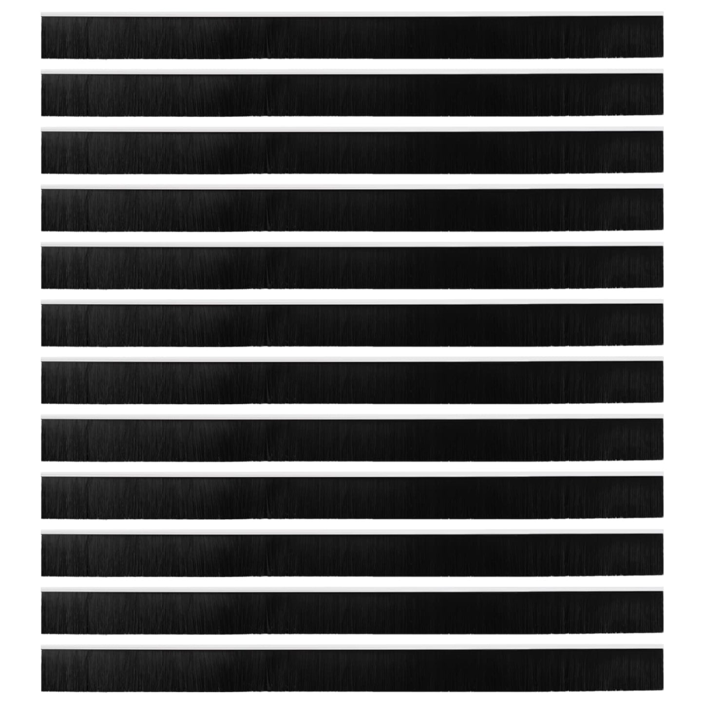 Zelfklevende Deurborstels 12 pcs Wit 100 cm Aluminium Legering is nu te koop bij PeponiXL, paradijselijk wonen!