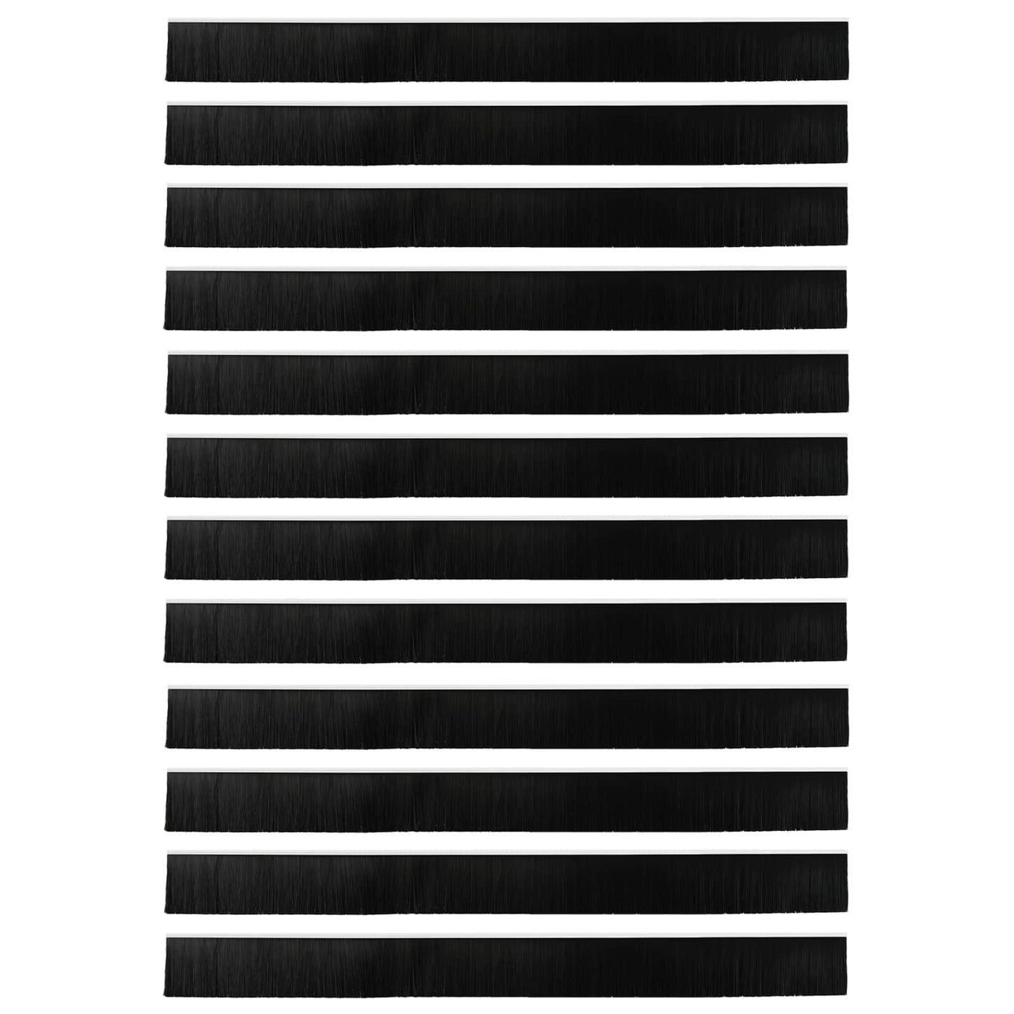 Zelfklevende Deurborstels 12 pcs Wit 100 cm Aluminium Legering is nu te koop bij PeponiXL, paradijselijk wonen!