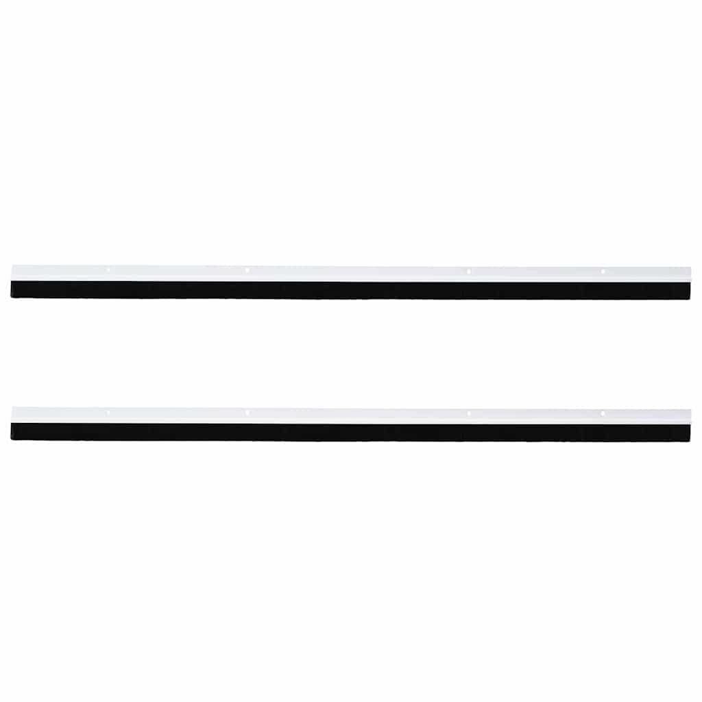 Schroefbare Deurborstelafsluitingen 2 pcs Wit 100 cm is nu te koop bij PeponiXL, paradijselijk wonen!