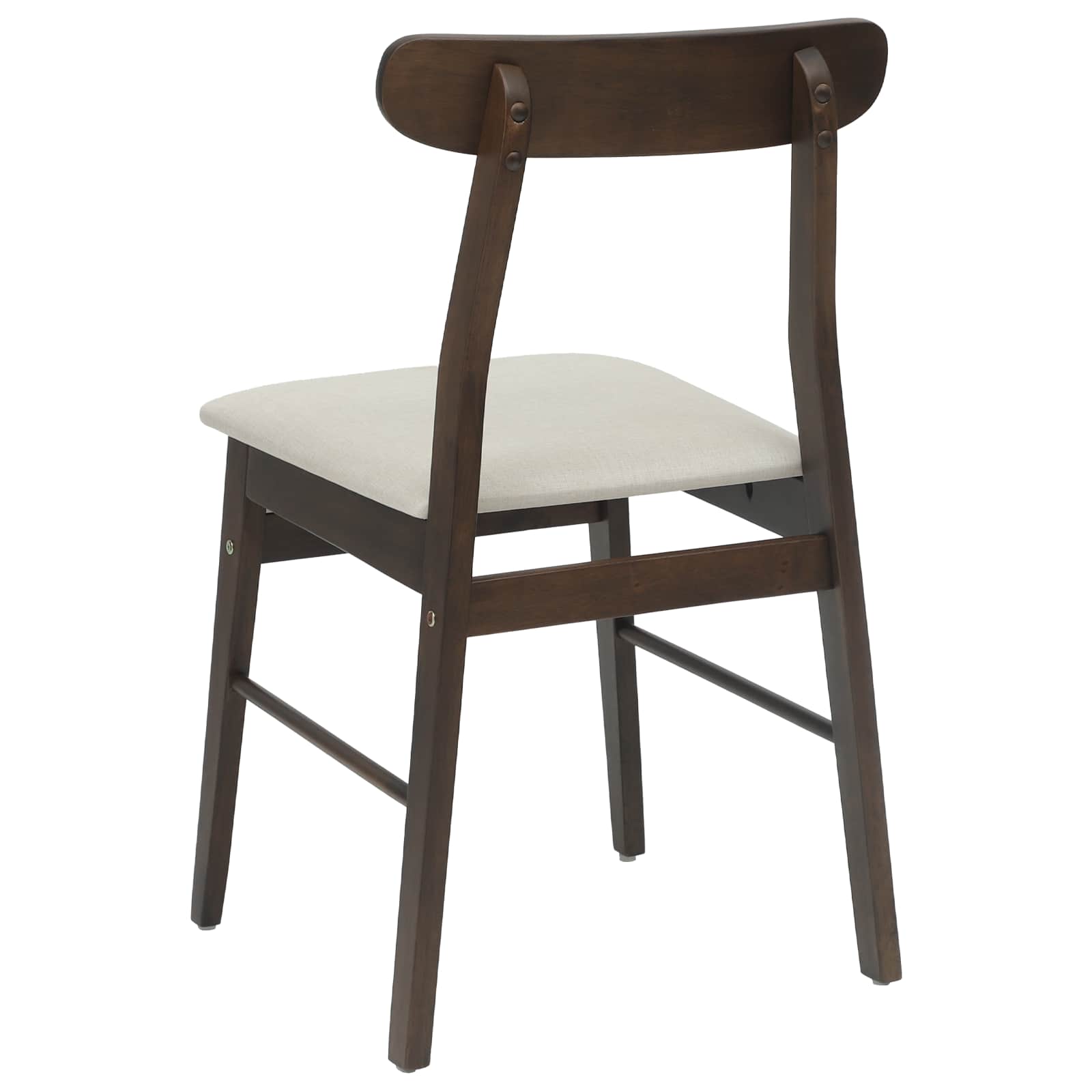 Eetkamerstoel 2 pcs Donkerbruin, Wit Massief Rubberhout is nu te koop bij PeponiXL, paradijselijk wonen!