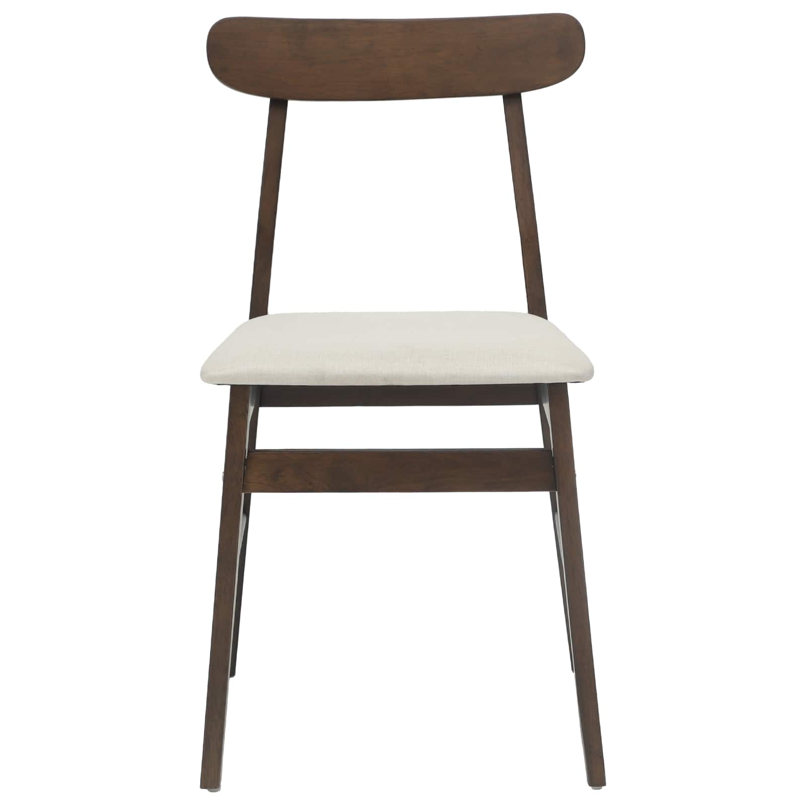 Eetkamerstoel 2 pcs Donkerbruin, Wit Massief Rubberhout is nu te koop bij PeponiXL, paradijselijk wonen!