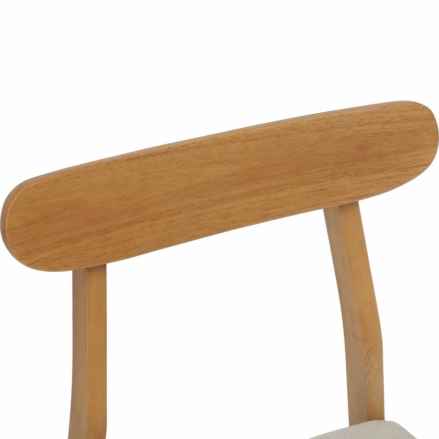 Eetkamerstoel 2 pcs Natuurlijk en Licht Massief Rubberhout is nu te koop bij PeponiXL, paradijselijk wonen!