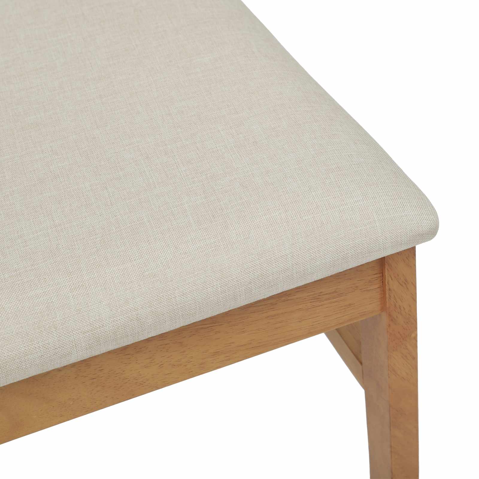 Eetkamerstoel 2 pcs Natuurlijk en Licht Massief Rubberhout is nu te koop bij PeponiXL, paradijselijk wonen!