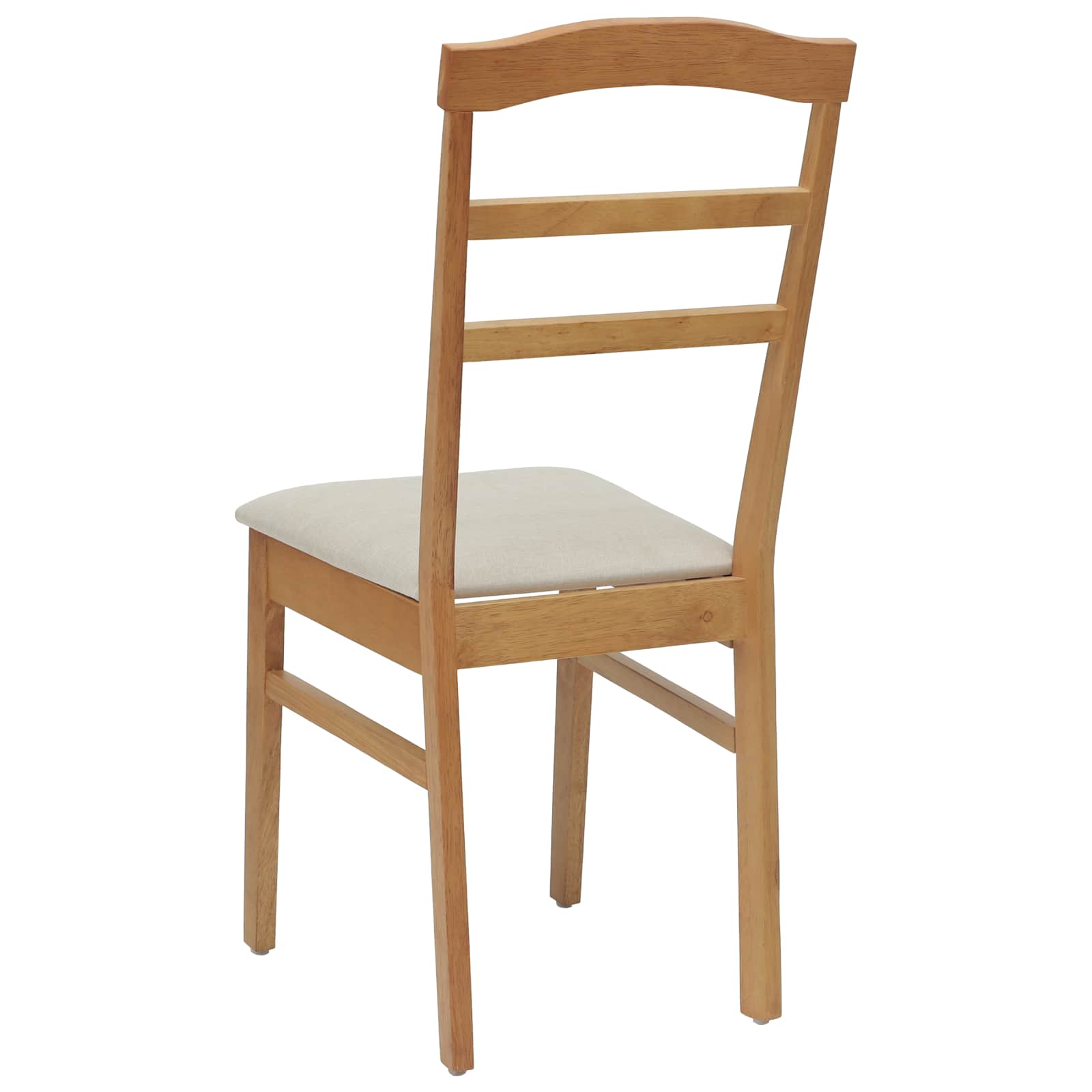 Eetkamerstoel 2 pcs Natuurlijk en Licht Massief Rubberhout is nu te koop bij PeponiXL, paradijselijk wonen!