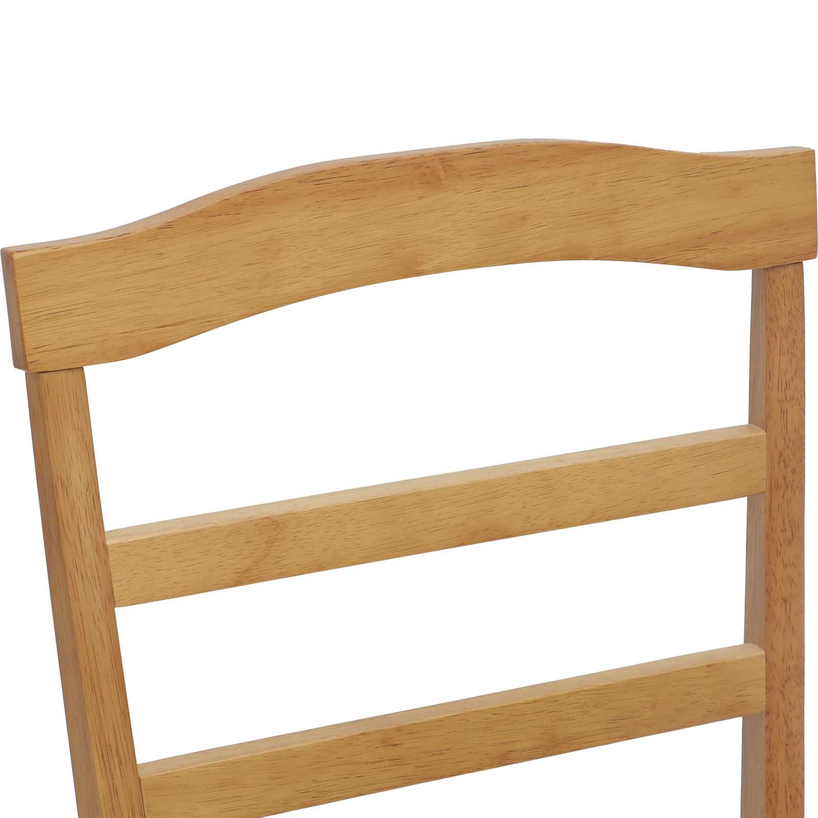 Eetkamerstoel 2 pcs Naturel Massief Rubberhout is nu te koop bij PeponiXL, paradijselijk wonen!