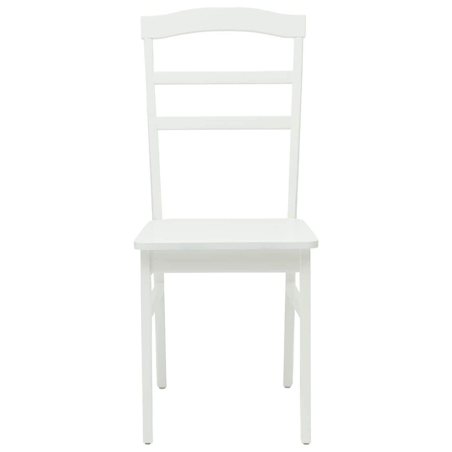 Eetkamerstoel 2 pcs Wit Massief Rubberhout is nu te koop bij PeponiXL, paradijselijk wonen!