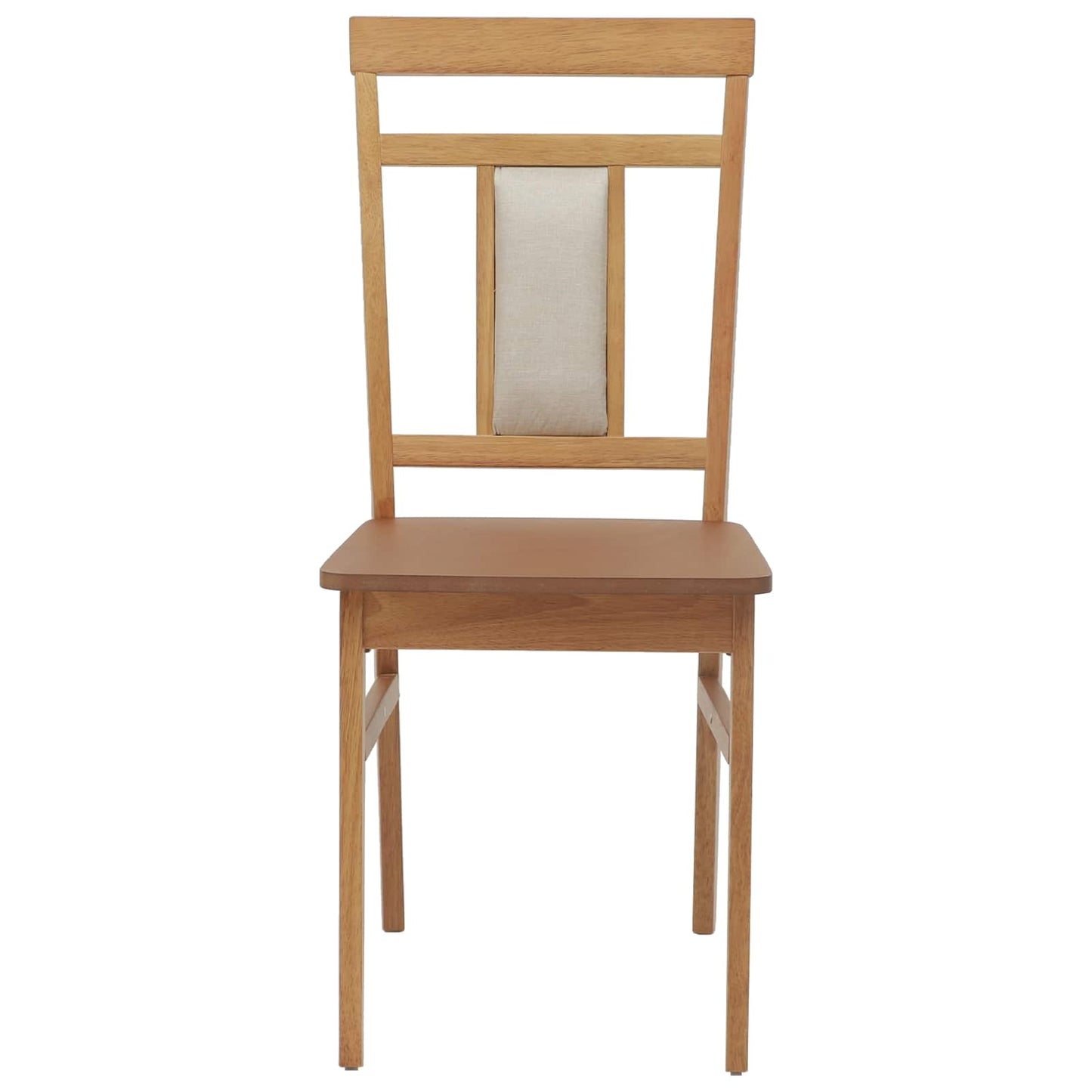 Eetkamerstoel 2 pcs Naturel Massief Rubberhout is nu te koop bij PeponiXL, paradijselijk wonen!