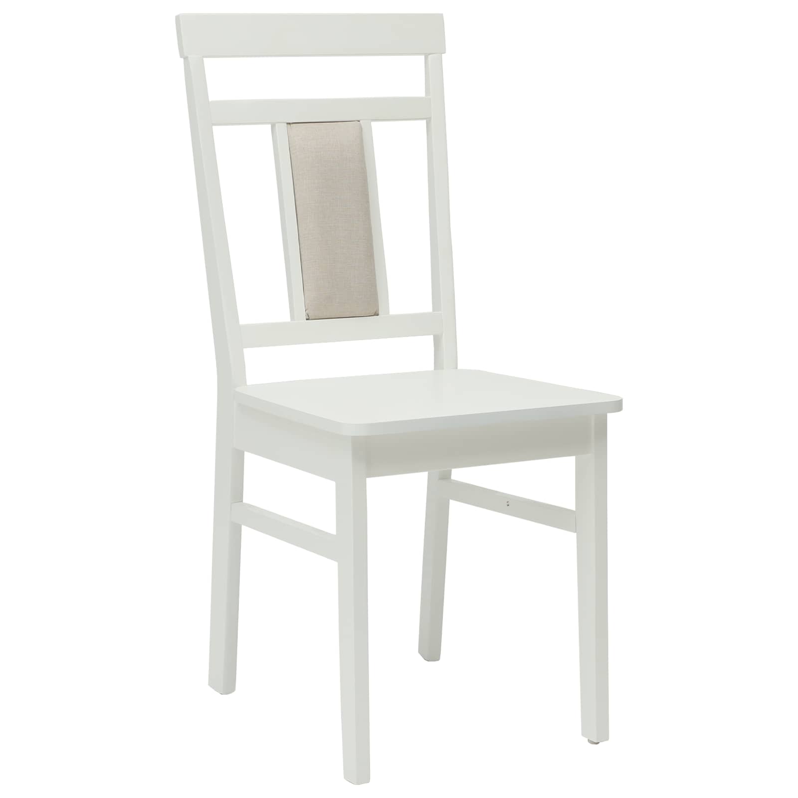 Eetkamerstoel 2 pcs Wit Massief Rubberhout is nu te koop bij PeponiXL, paradijselijk wonen!