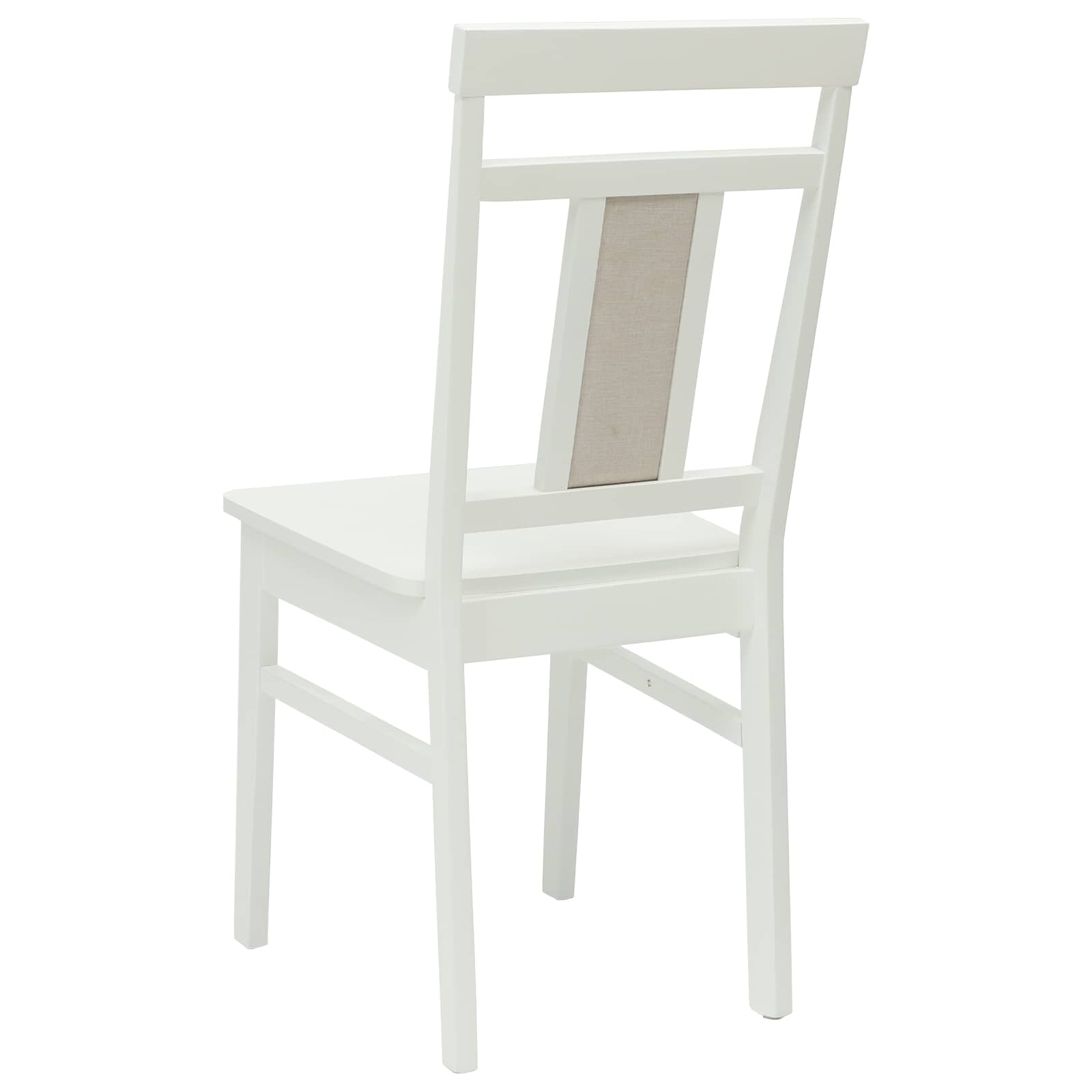 Eetkamerstoel 2 pcs Wit Massief Rubberhout is nu te koop bij PeponiXL, paradijselijk wonen!