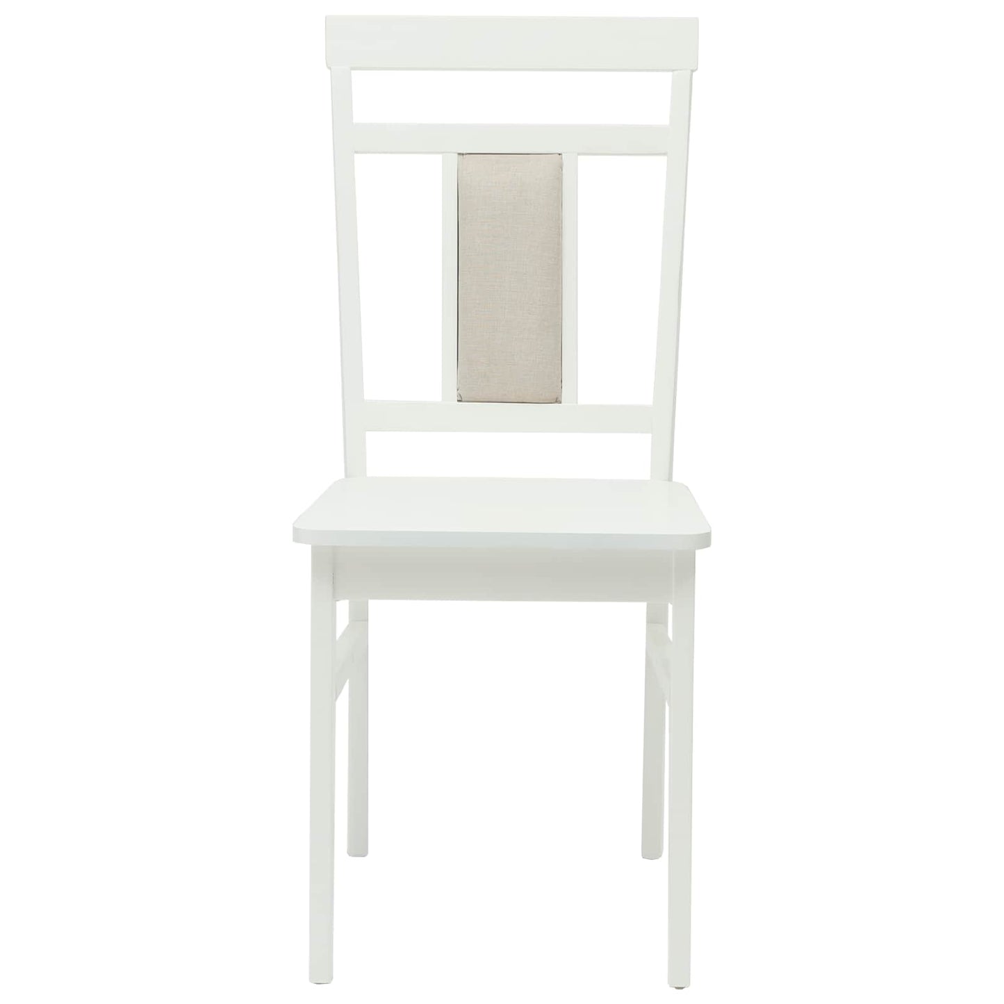 Eetkamerstoel 2 pcs Wit Massief Rubberhout is nu te koop bij PeponiXL, paradijselijk wonen!