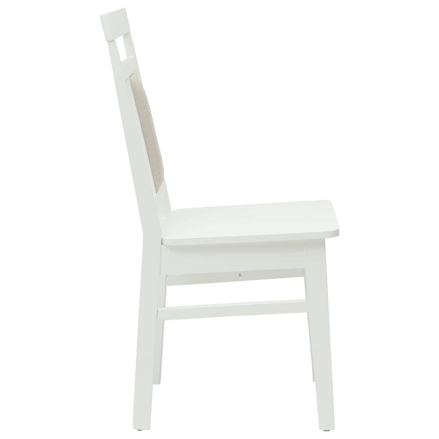 Eetkamerstoel 2 pcs Wit Massief Rubberhout is nu te koop bij PeponiXL, paradijselijk wonen!