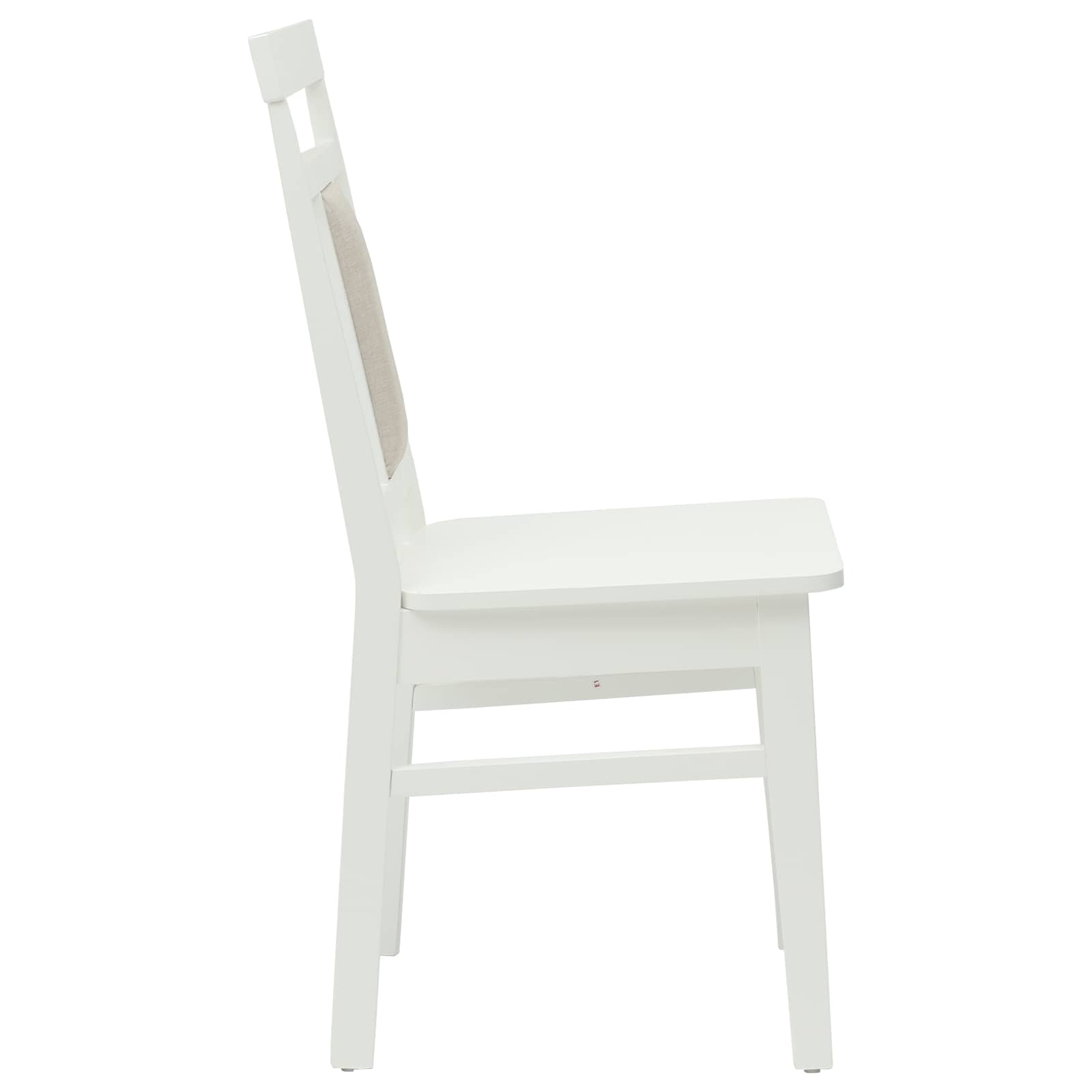 Eetkamerstoel 2 pcs Wit Massief Rubberhout is nu te koop bij PeponiXL, paradijselijk wonen!