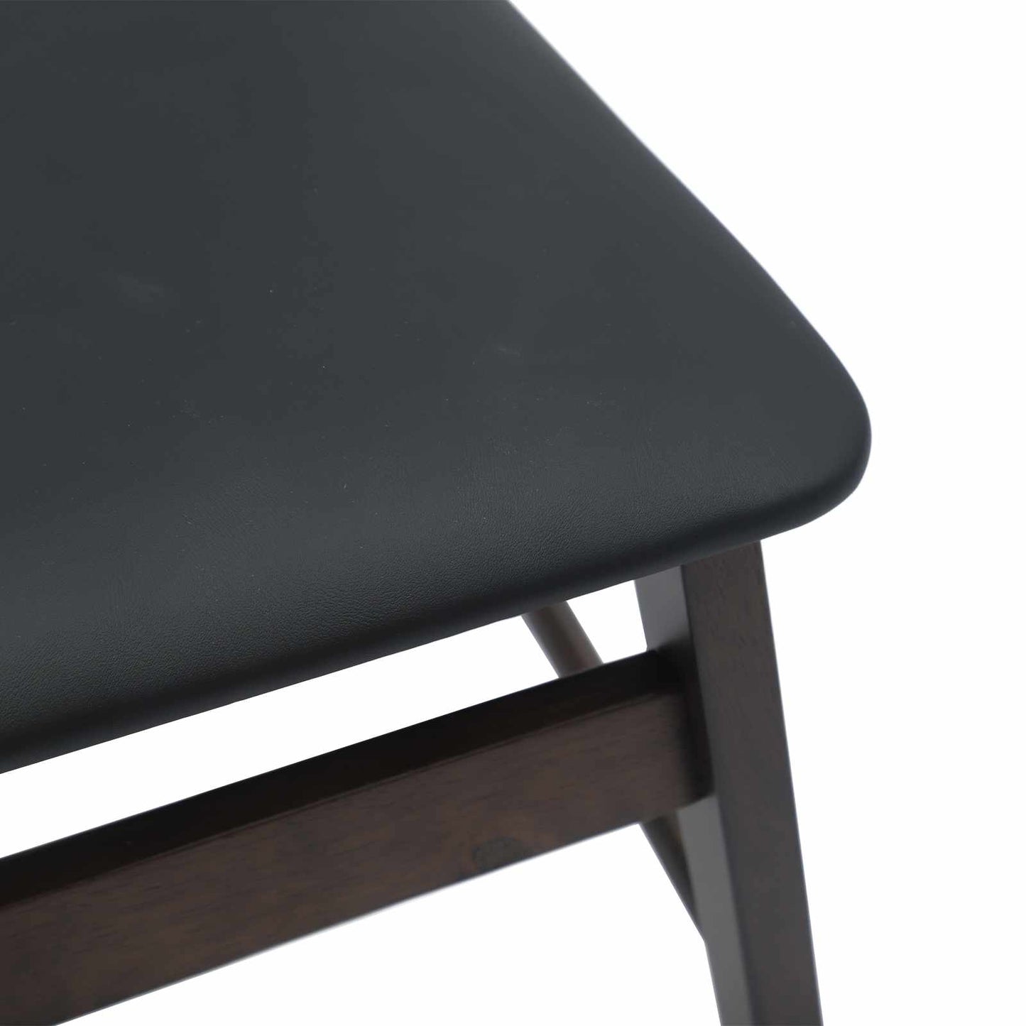 Eetkamerstoel 2 pcs Lichtbruin en Zwart Massief Rubberhout is nu te koop bij PeponiXL, paradijselijk wonen!