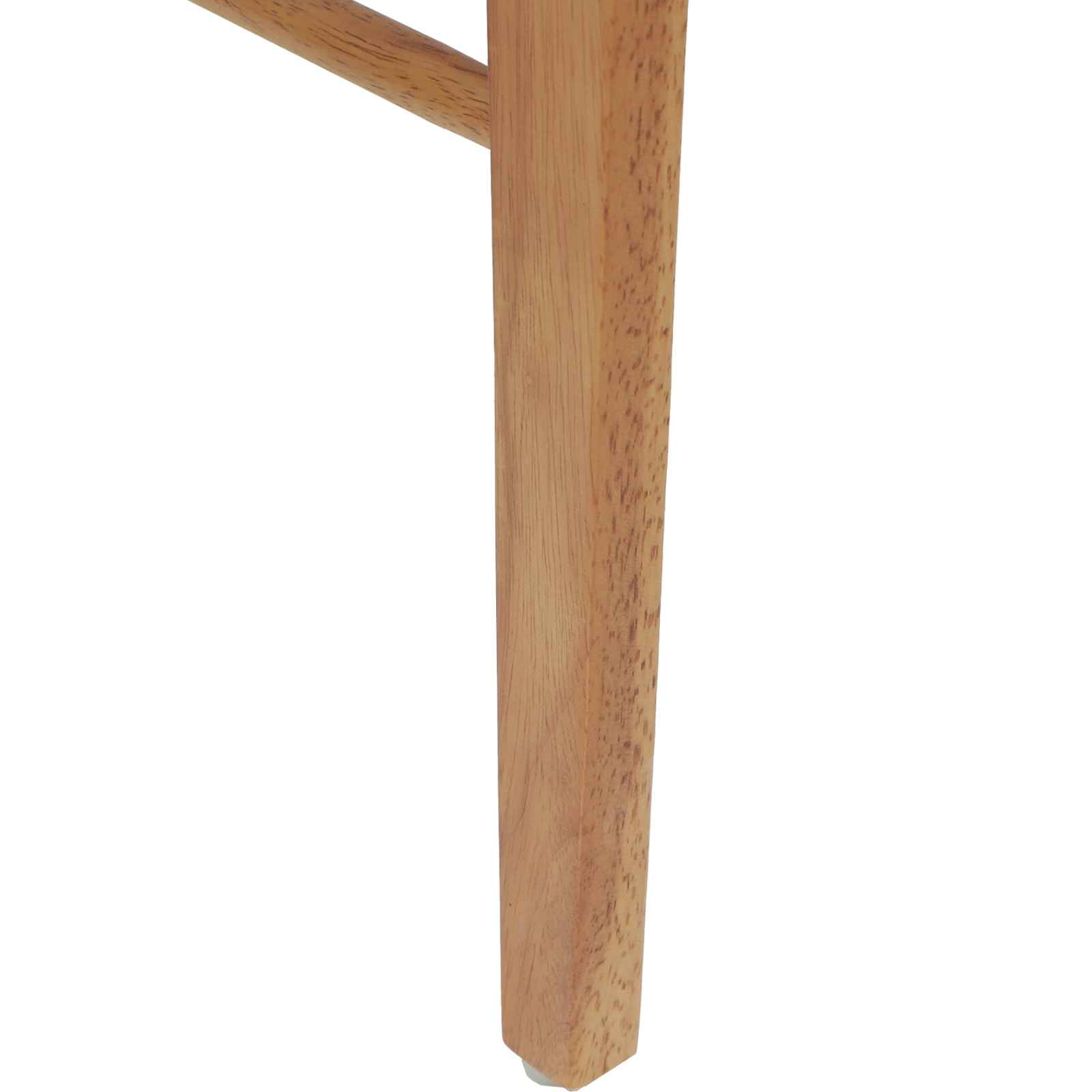 Eetkamerstoel 2 pcs Natuurlijk en Licht Massief Rubberhout is nu te koop bij PeponiXL, paradijselijk wonen!