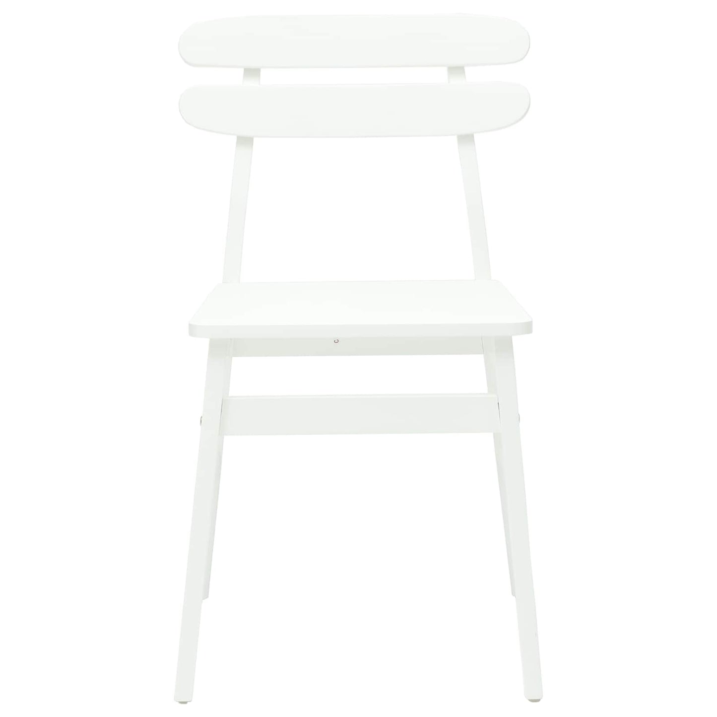 Eetkamerstoel 2 pcs Wit Massief Rubberhout is nu te koop bij PeponiXL, paradijselijk wonen!