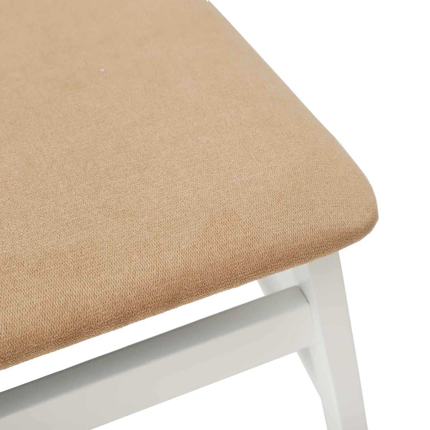 Eetkamerstoel 2 pcs Wit en Bruin Massief Rubberhout is nu te koop bij PeponiXL, paradijselijk wonen!