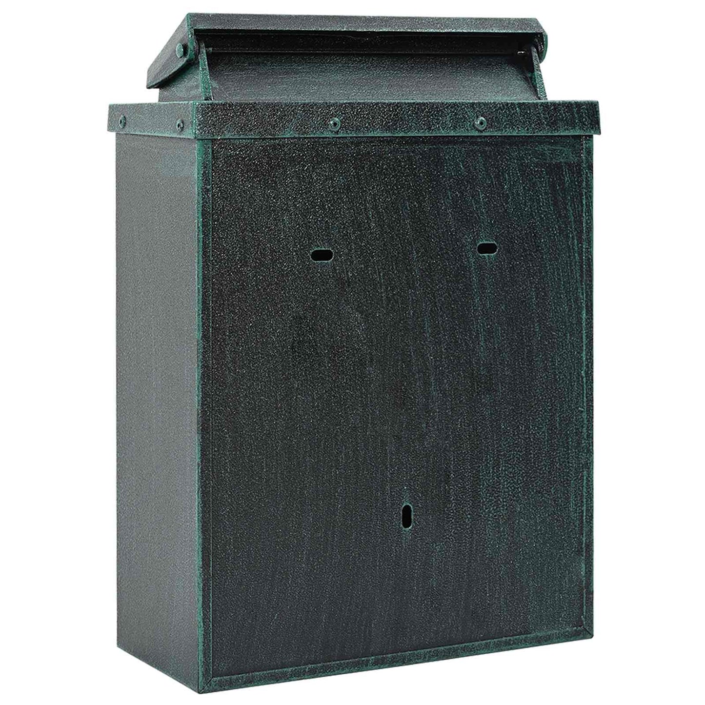 Wandgemonteerde brievenbus met opslag Groen 29 x 13 x 41 cm is nu te koop bij PeponiXL, paradijselijk wonen!
