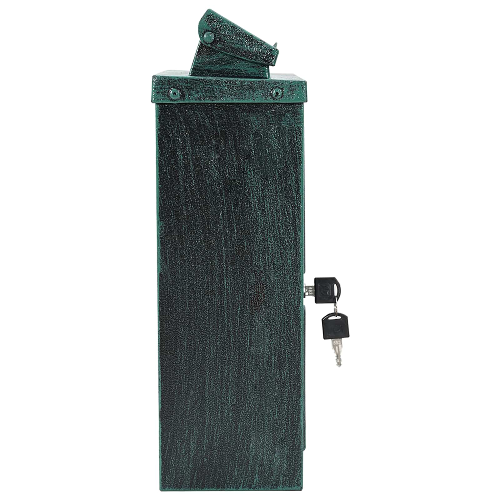 Wandgemonteerde brievenbus met opslag Groen 29 x 13 x 41 cm is nu te koop bij PeponiXL, paradijselijk wonen!