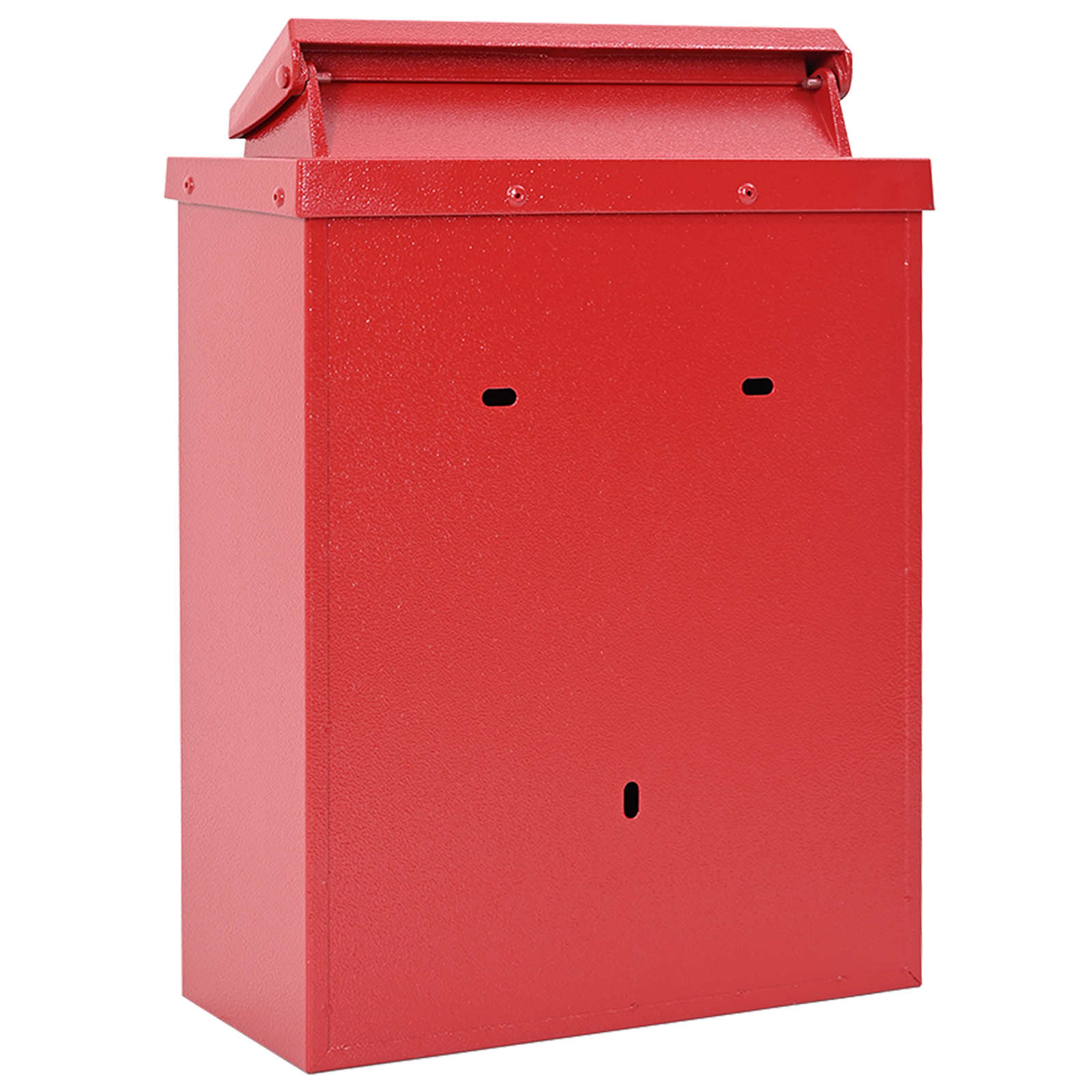 Wandgemonteerde brievenbus met opslag Rood 29 x 13 x 41 cm is nu te koop bij PeponiXL, paradijselijk wonen!