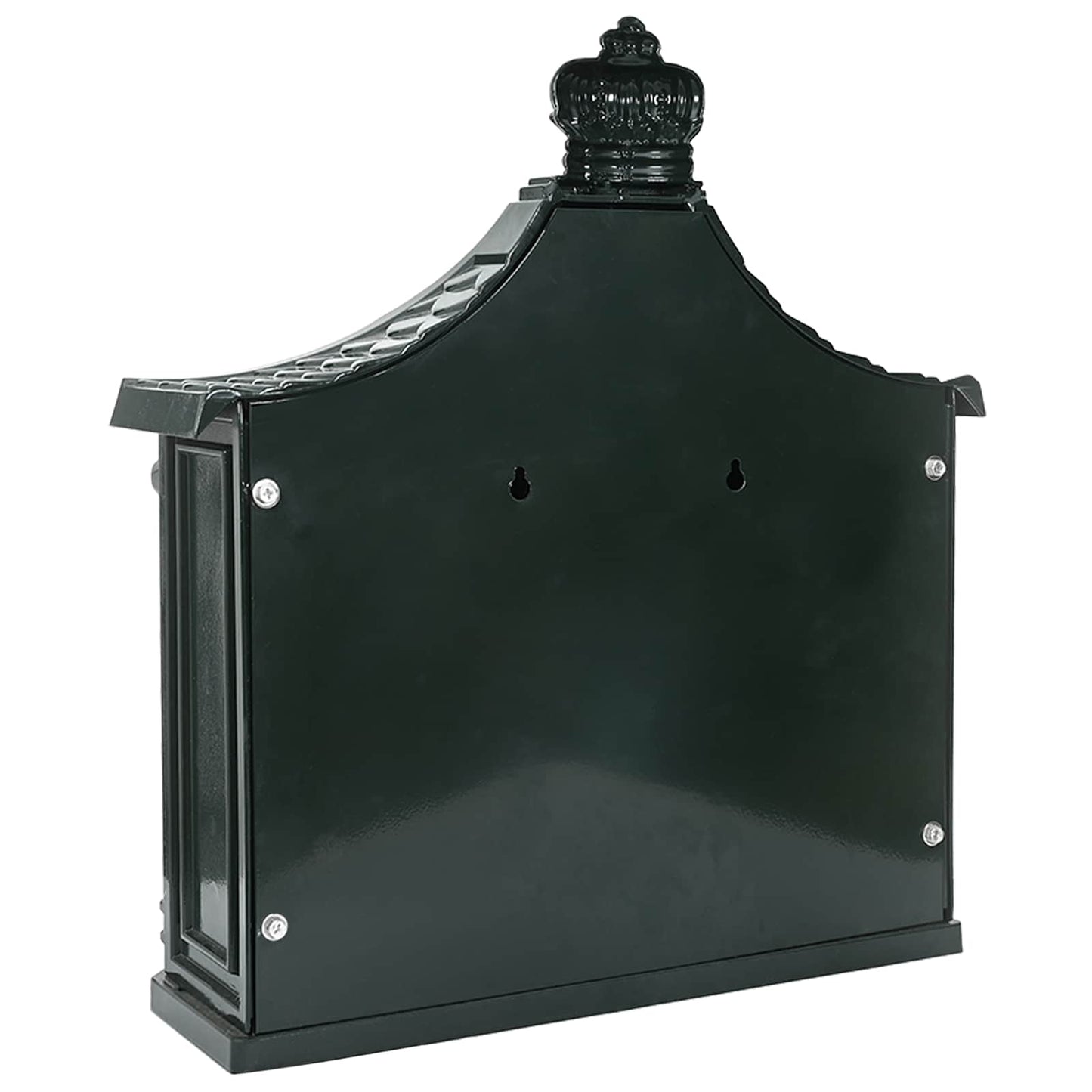 Wandgemonteerde brievenbus met opslag Groen 40,5 x 16 x 45 cm is nu te koop bij PeponiXL, paradijselijk wonen!