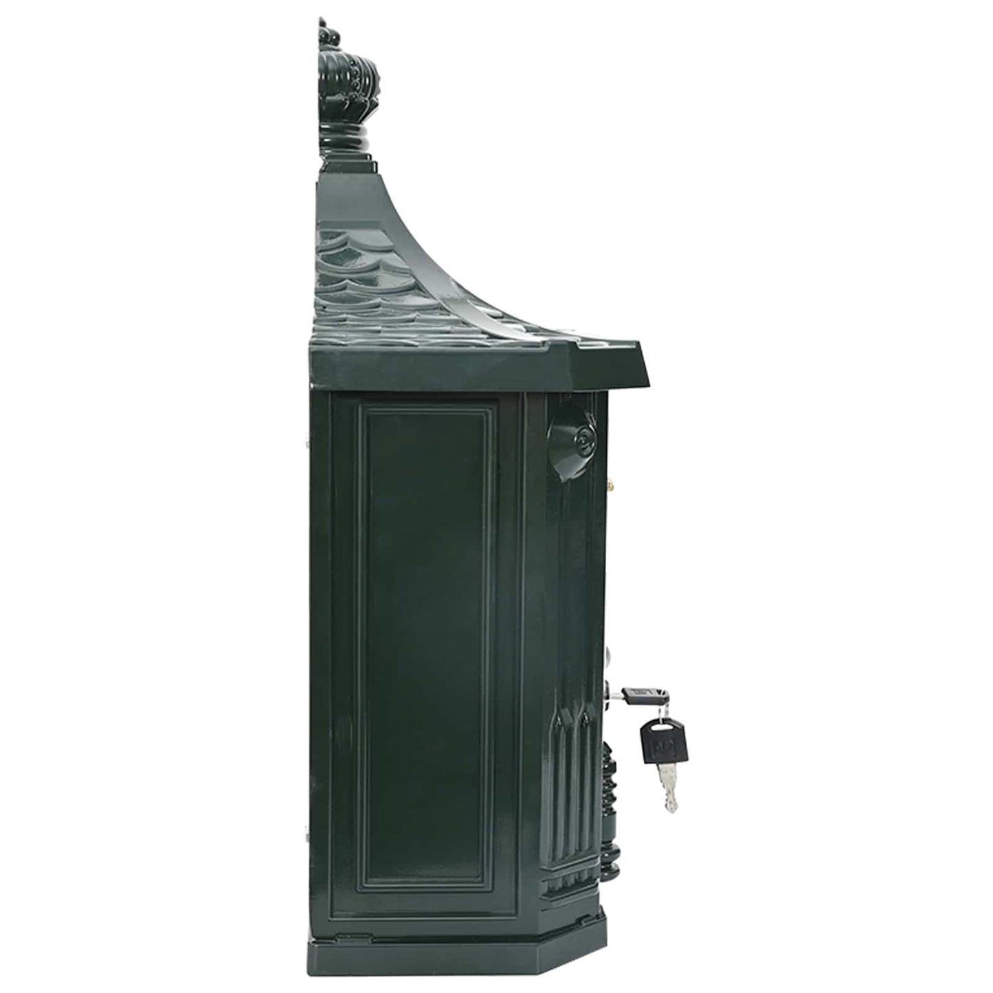 Wandgemonteerde brievenbus met opslag Groen 40,5 x 16 x 45 cm is nu te koop bij PeponiXL, paradijselijk wonen!