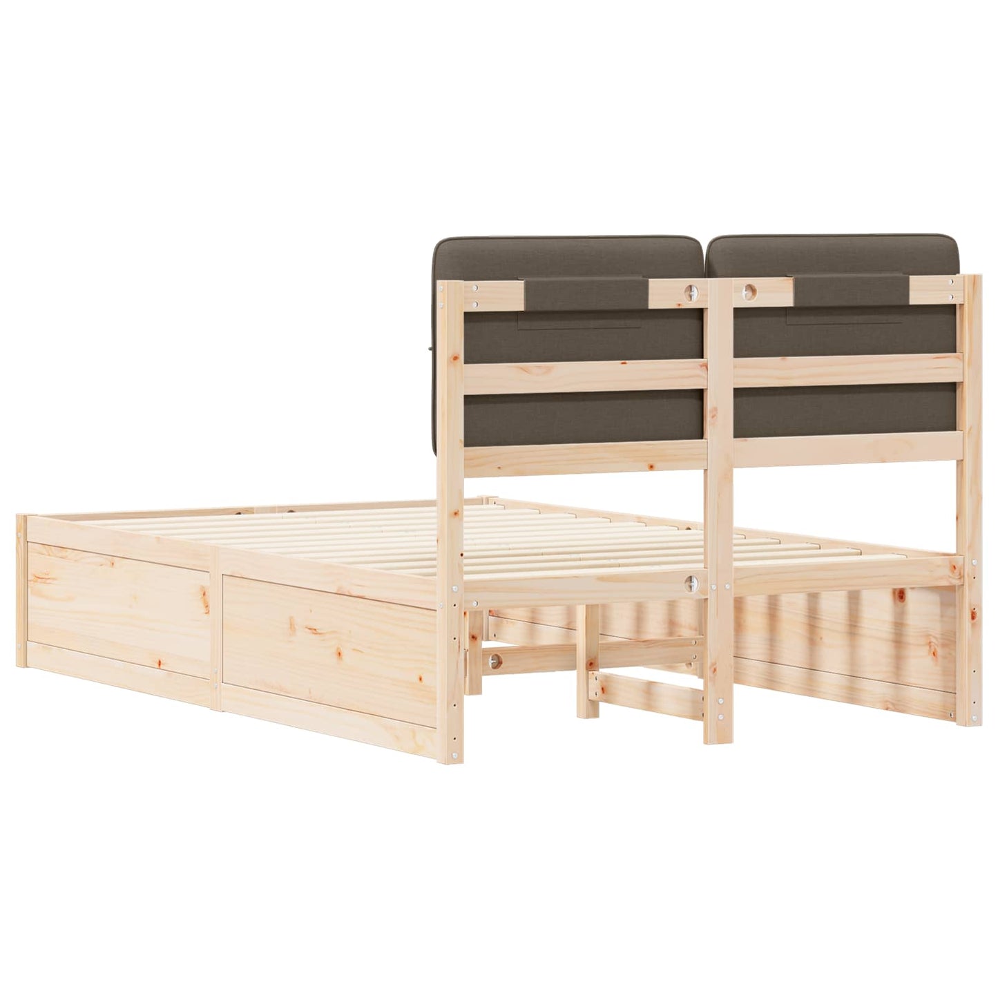Bedframe met Gevoerd Hoofdgedeelte Taupe 120 x 190 cm is nu te koop bij PeponiXL, paradijselijk wonen!