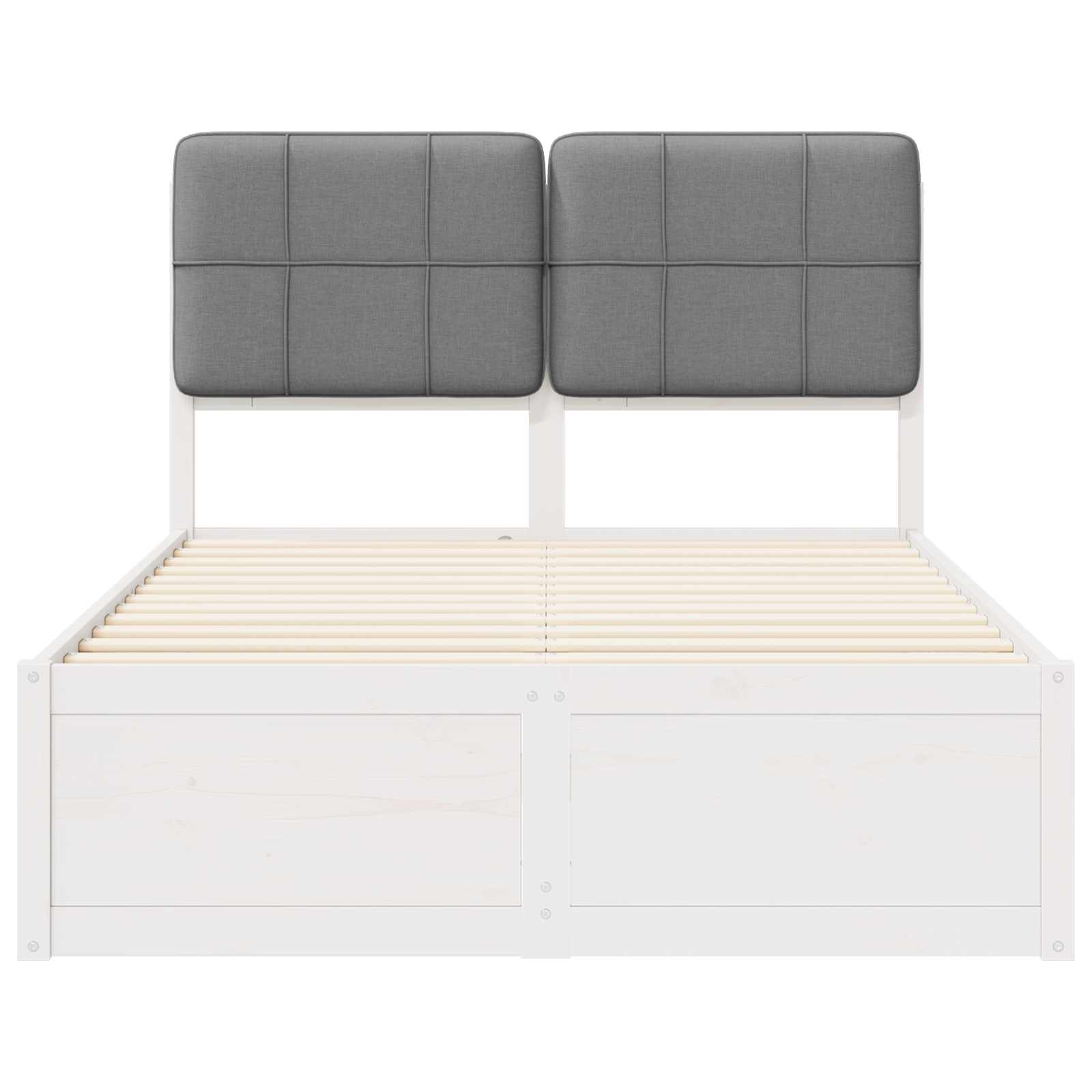Bedframe met Gevoerd Hoofdgedeelte Lichtgrijs 120 x 190 cm is nu te koop bij PeponiXL, paradijselijk wonen!