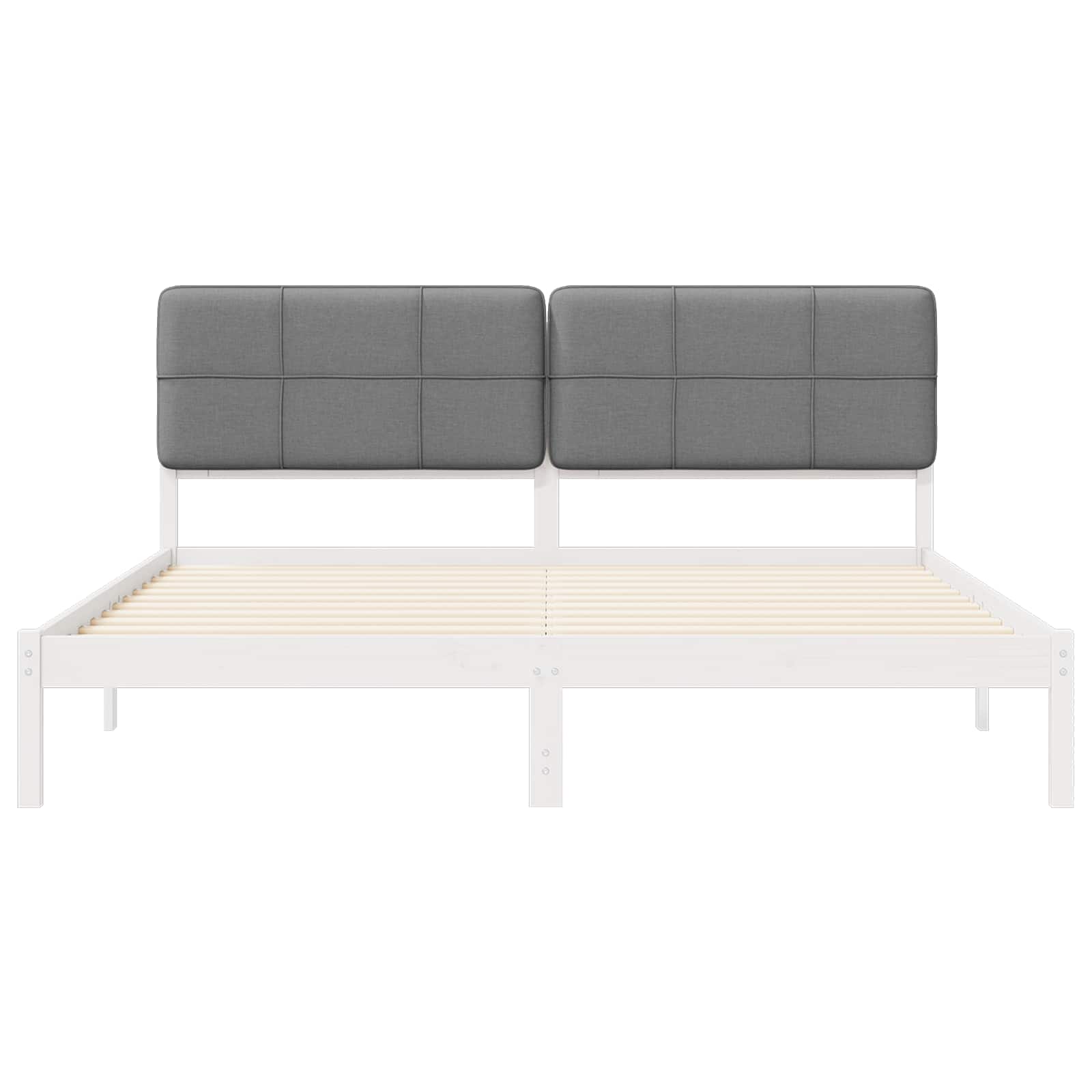 Bedframe met Gevoerd Hoofdgedeelte Zwart 200 x 200 cm is nu te koop bij PeponiXL, paradijselijk wonen!