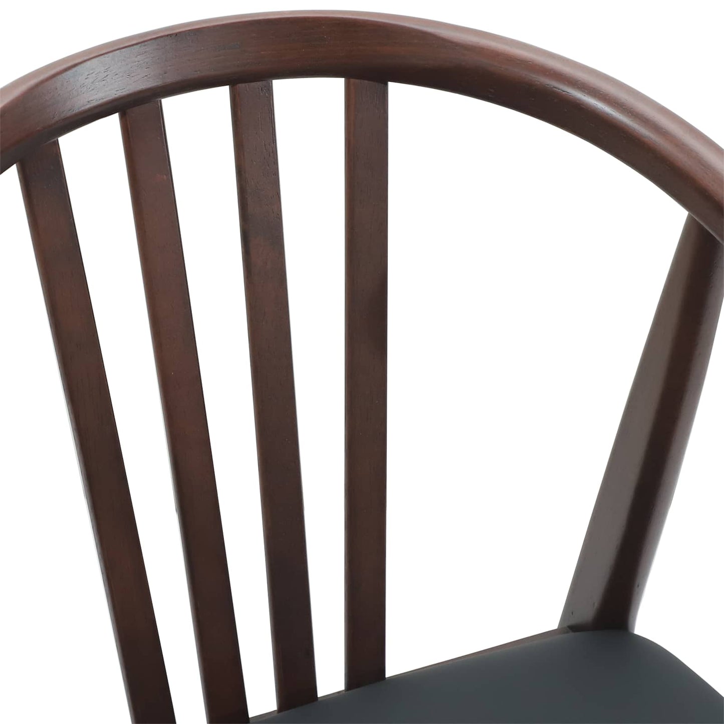Eetkamerstoel 2 pcs Lichtbruin en Zwart Massief Rubberhout is nu te koop bij PeponiXL, paradijselijk wonen!