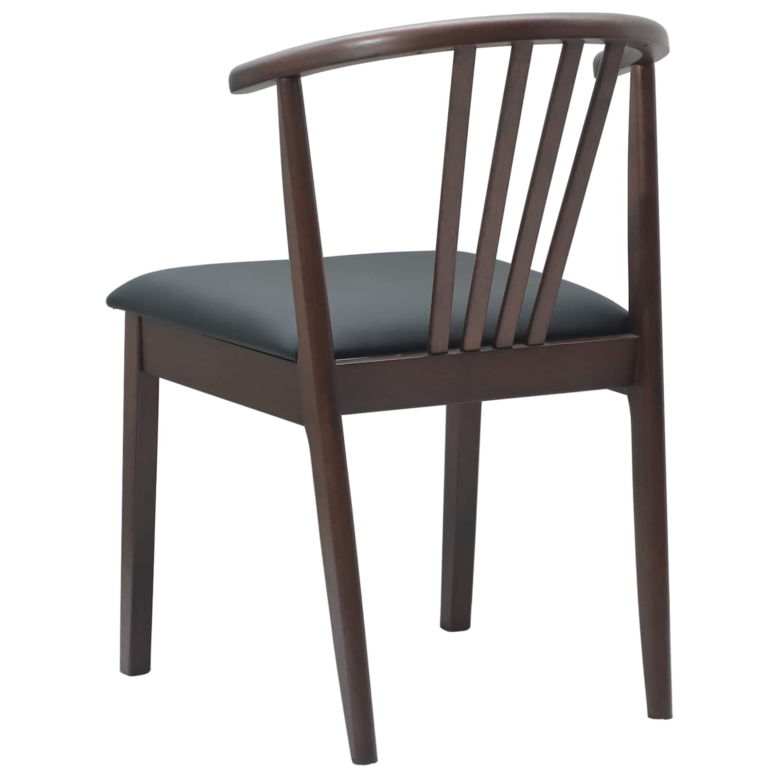 Eetkamerstoel 2 pcs Lichtbruin en Zwart Massief Rubberhout is nu te koop bij PeponiXL, paradijselijk wonen!