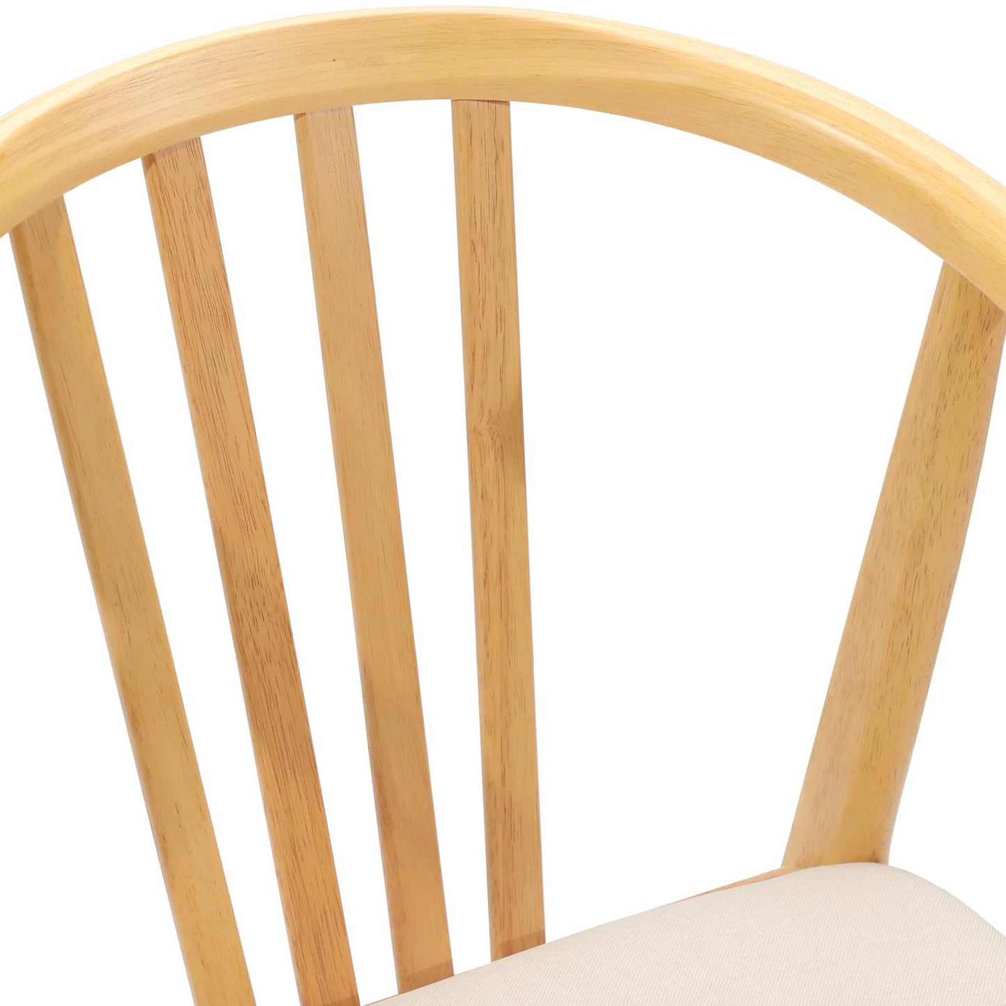 Eetkamerstoel 2 pcs Natuurlijk en Licht Massief Rubberhout is nu te koop bij PeponiXL, paradijselijk wonen!