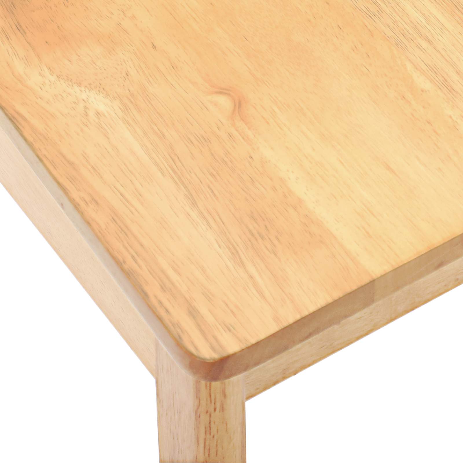 Eetkamerstoel 2 pcs Naturel Massief Rubberhout is nu te koop bij PeponiXL, paradijselijk wonen!