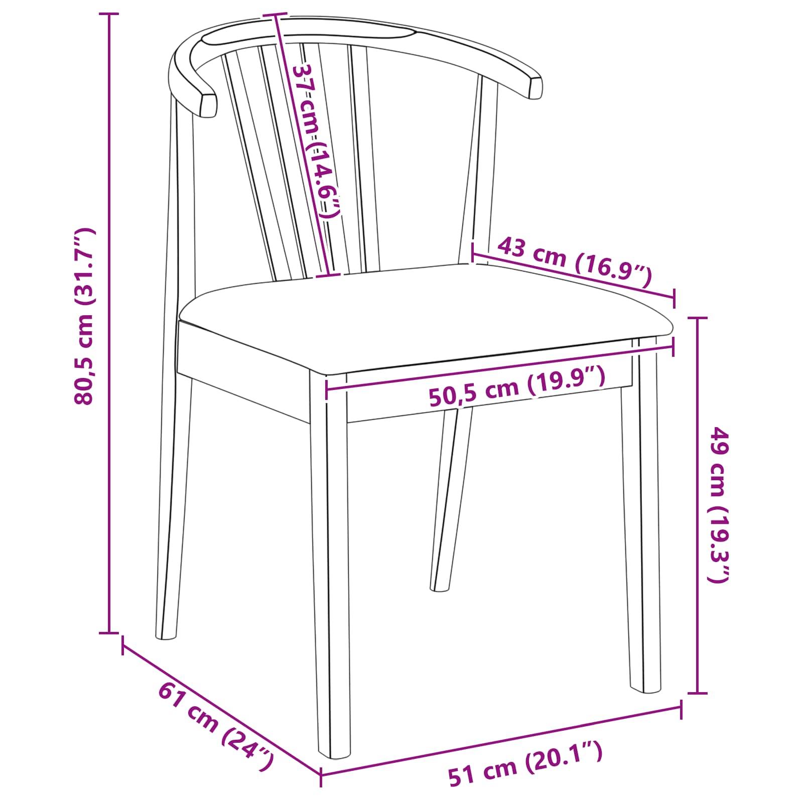 Eetkamerstoel 2 pcs Wit en Grijs Massief Rubberhout is nu te koop bij PeponiXL, paradijselijk wonen!
