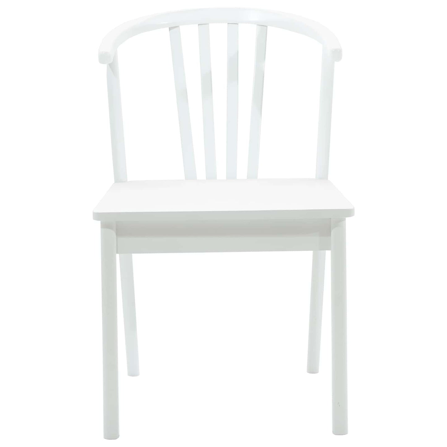 Eetkamerstoel 2 pcs Wit Massief Rubberhout is nu te koop bij PeponiXL, paradijselijk wonen!