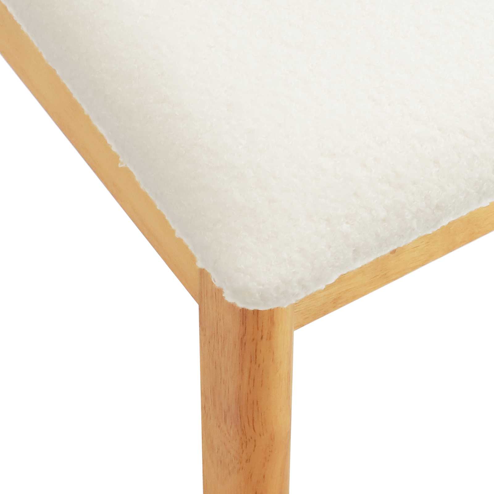 Eetkamerstoel 2 pcs Natuurlijk en Wit Massief Rubberhout is nu te koop bij PeponiXL, paradijselijk wonen!