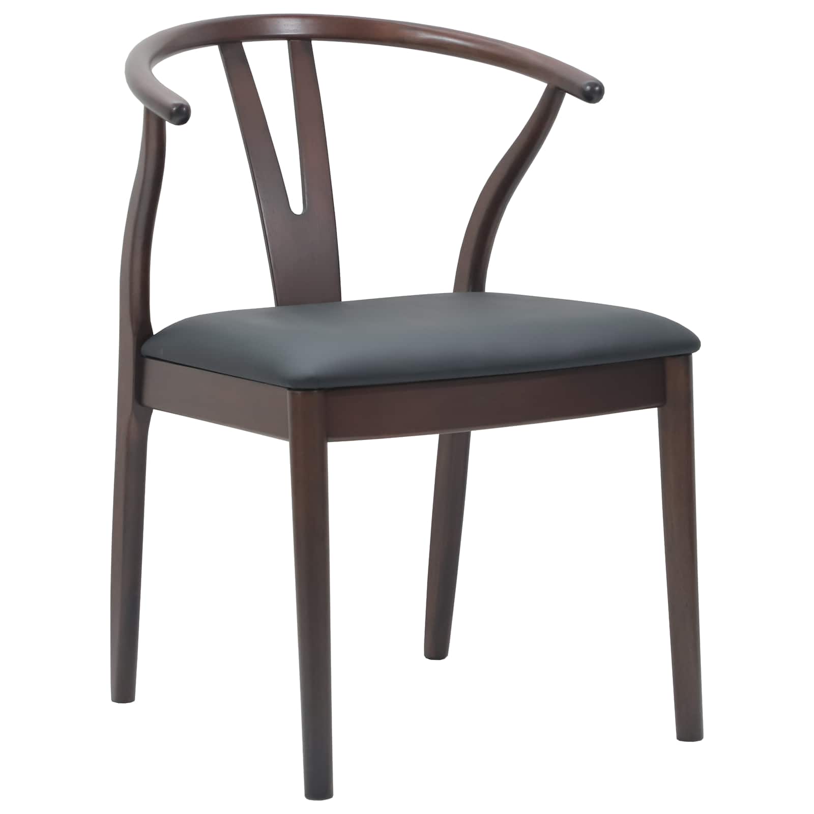Eetkamerstoel 2 pcs Lichtbruin en Zwart Massief Rubberhout is nu te koop bij PeponiXL, paradijselijk wonen!