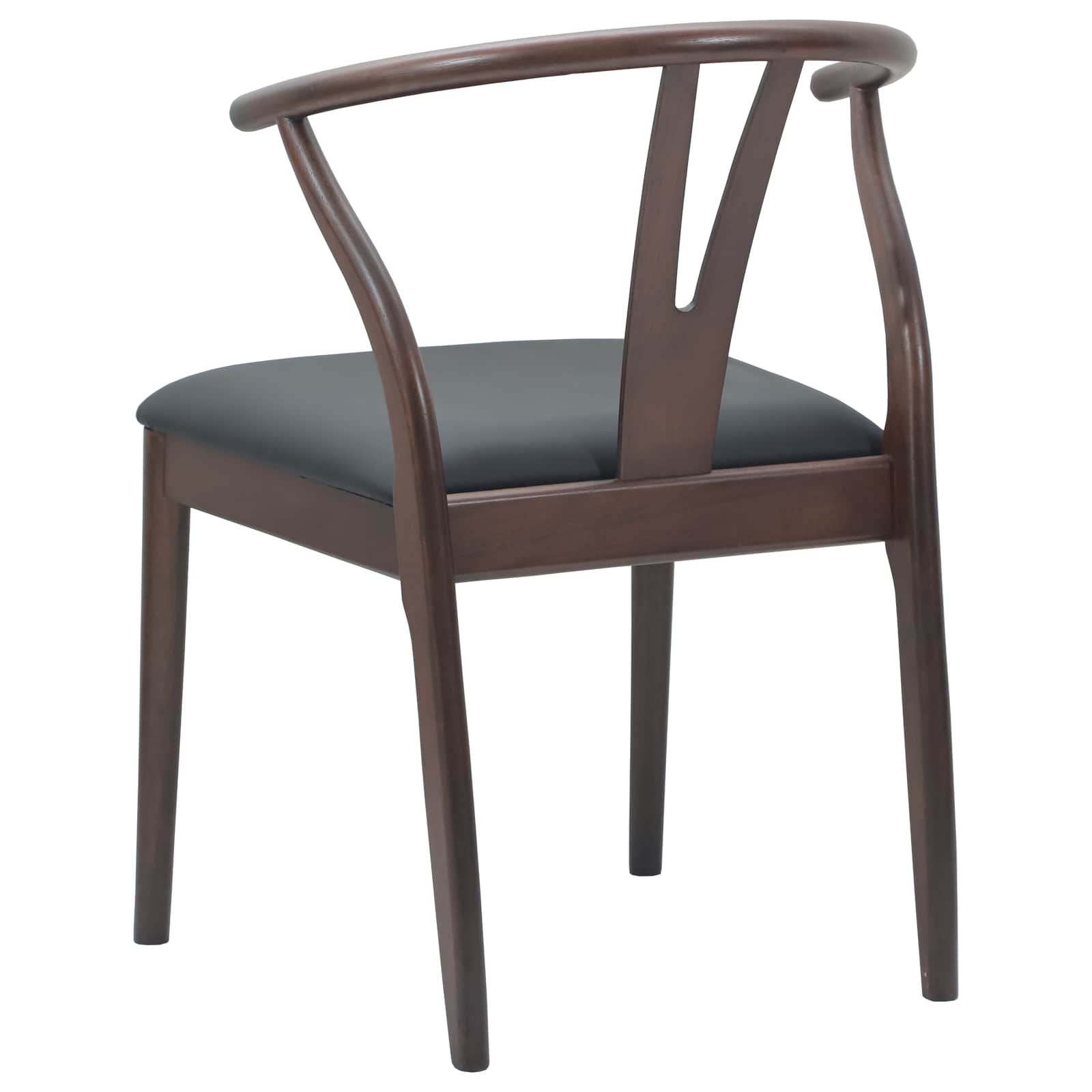 Eetkamerstoel 2 pcs Lichtbruin en Zwart Massief Rubberhout is nu te koop bij PeponiXL, paradijselijk wonen!