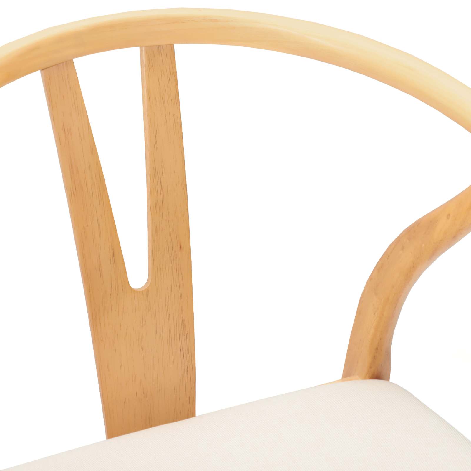 Eetkamerstoel 2 pcs Natuurlijk en Licht Massief Rubberhout is nu te koop bij PeponiXL, paradijselijk wonen!
