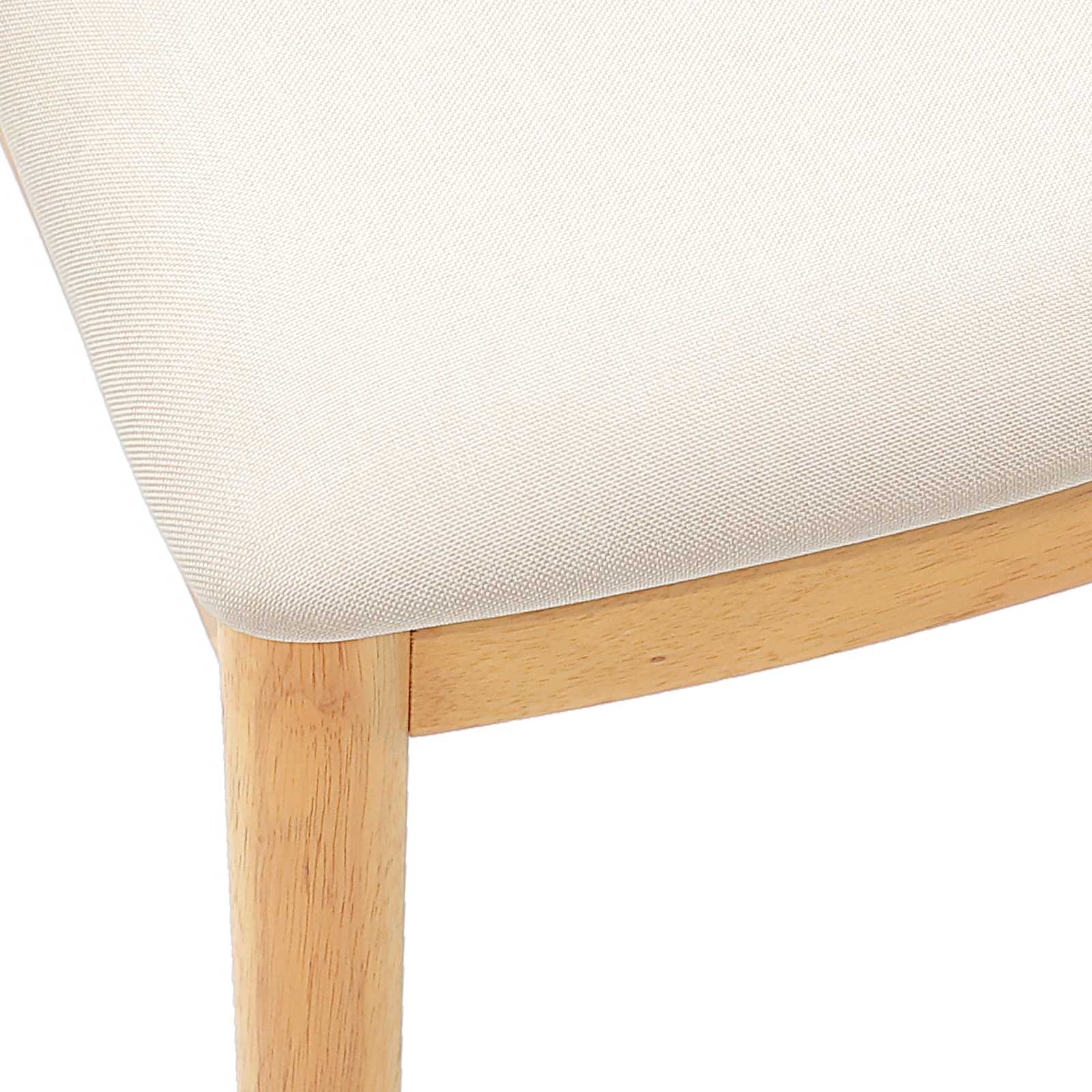 Eetkamerstoel 2 pcs Natuurlijk en Licht Massief Rubberhout is nu te koop bij PeponiXL, paradijselijk wonen!